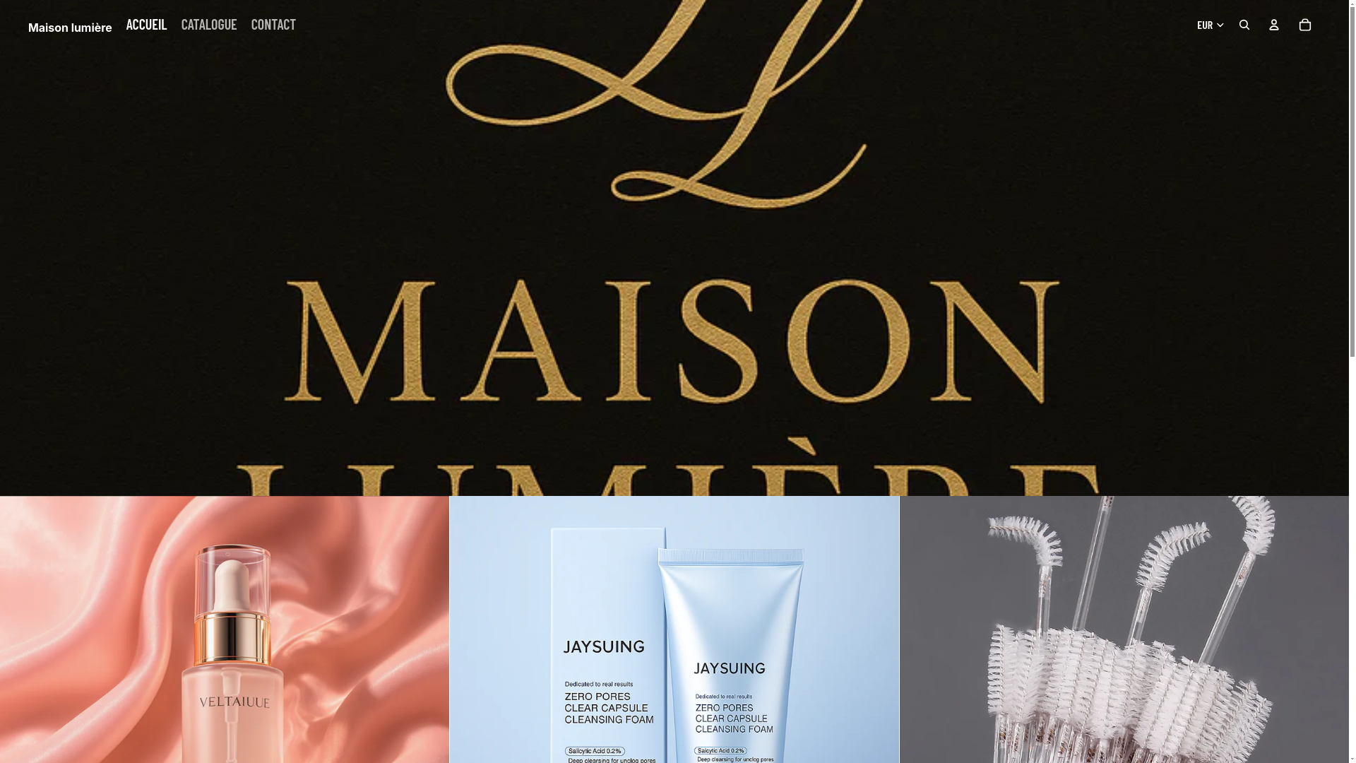 website screenshot of https://maisonlumiere.com.co/