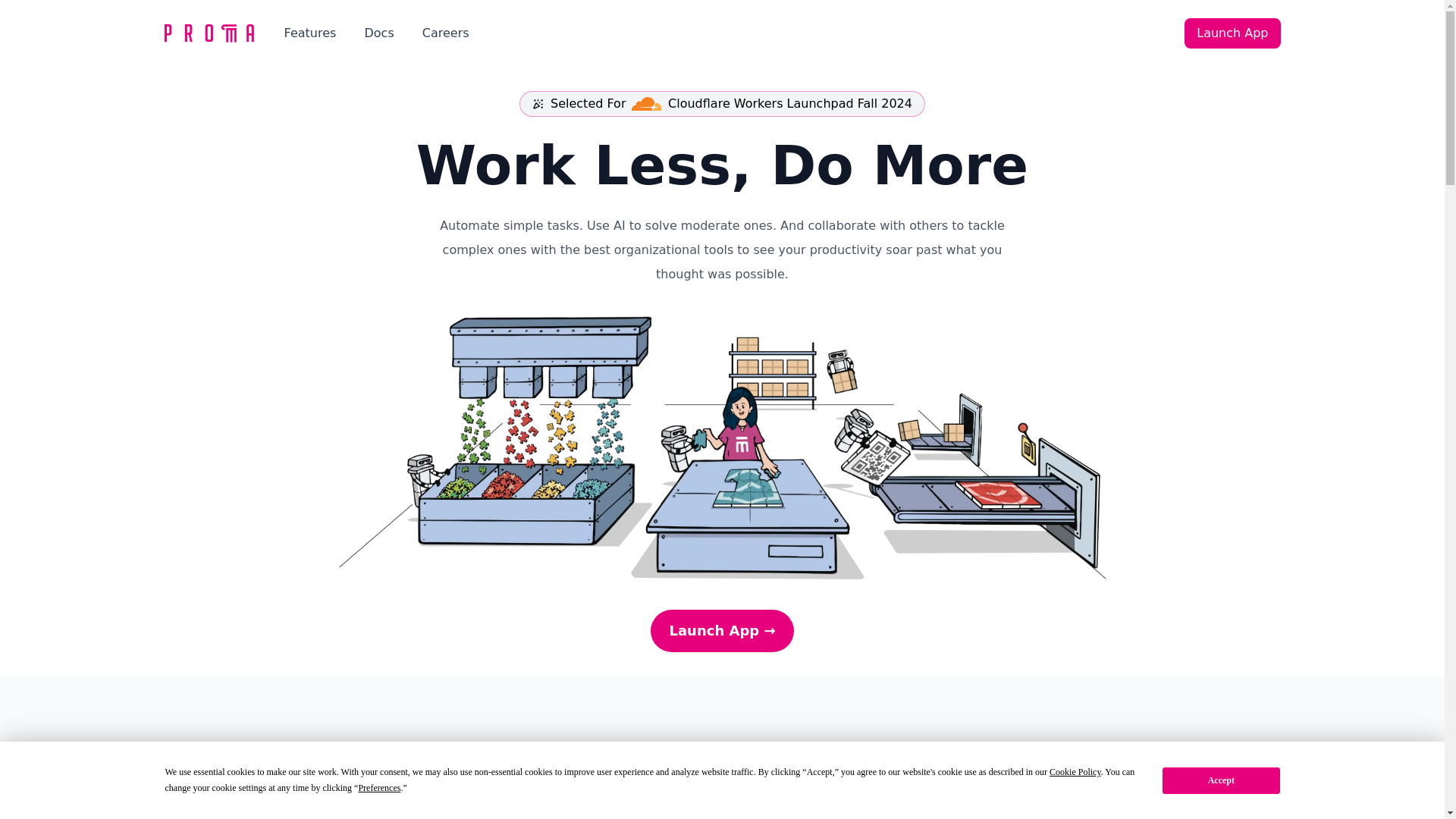 website screenshot of https://proma-website.pages.dev/