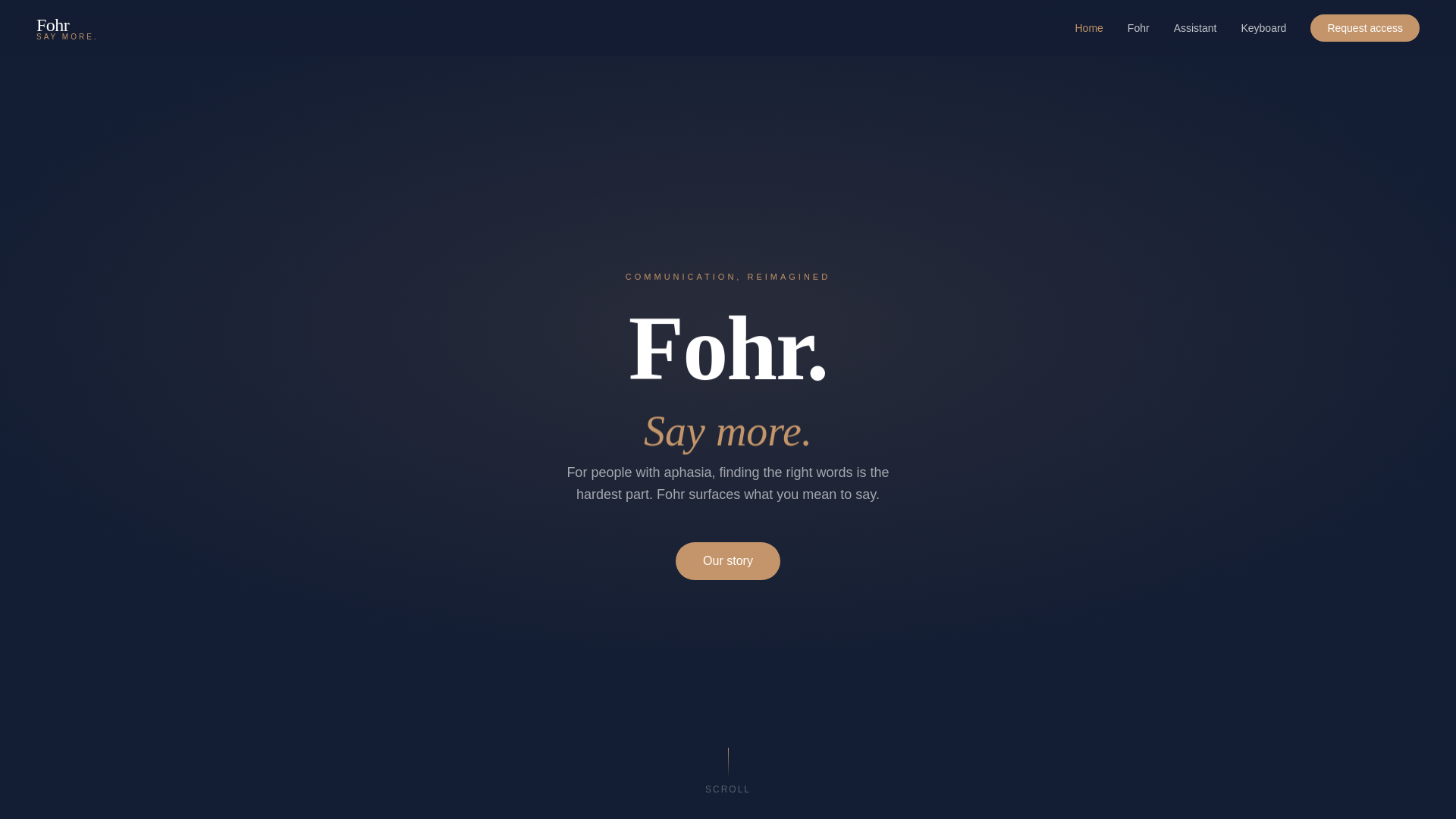 website screenshot of https://fohr-website.pages.dev/