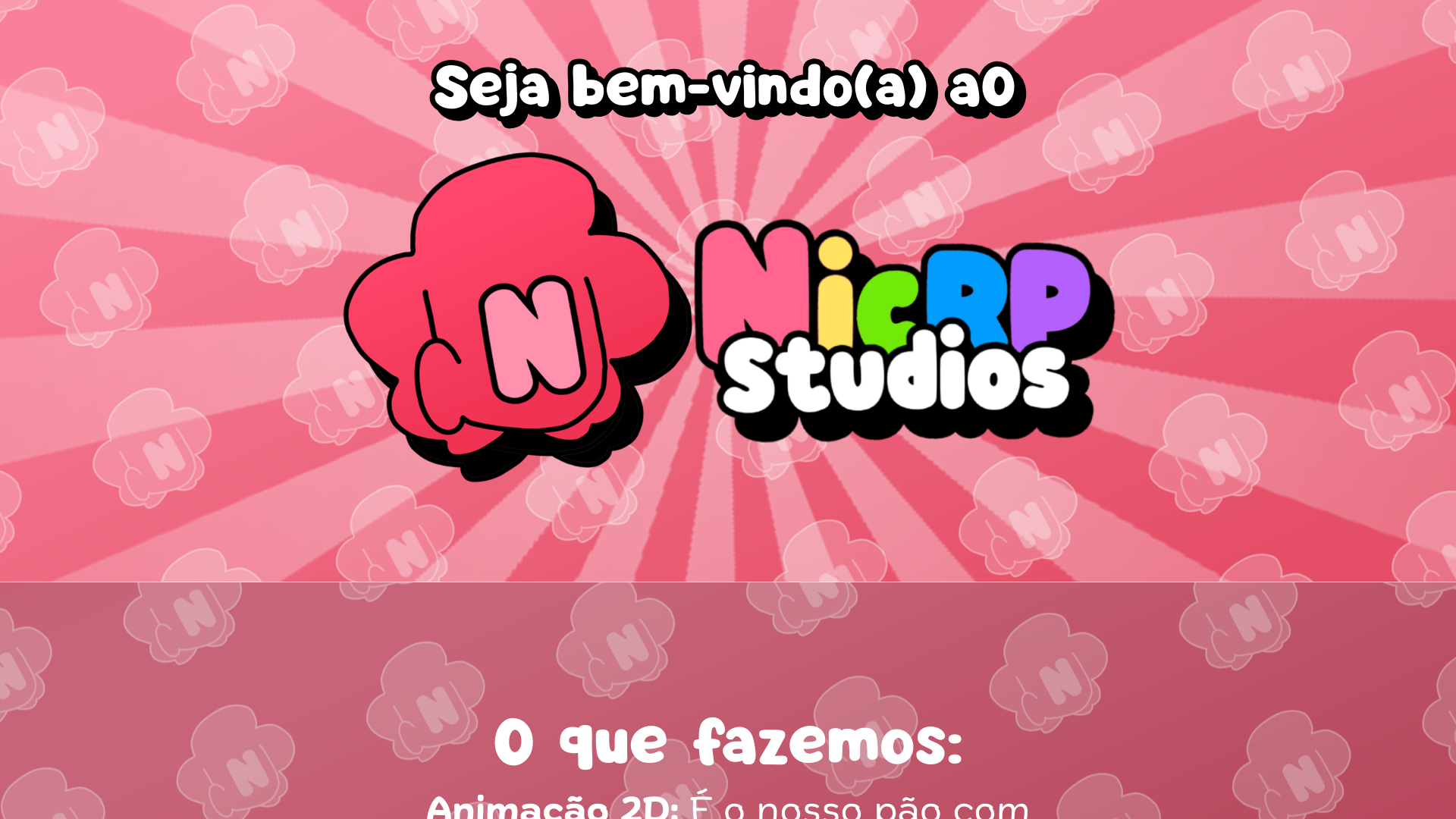 website screenshot of https://nicrpstudios.com.br/