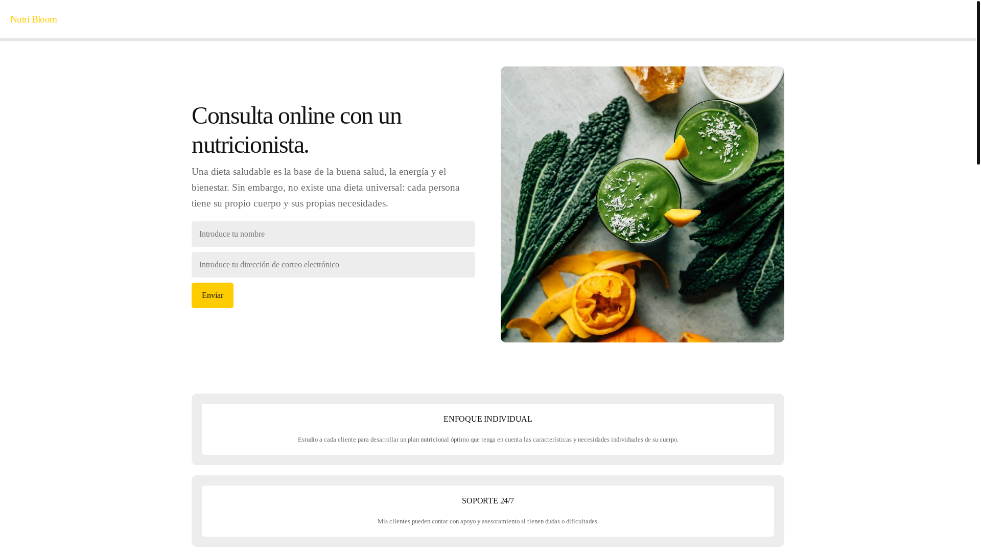 website screenshot of https://nutriblooml.info/
