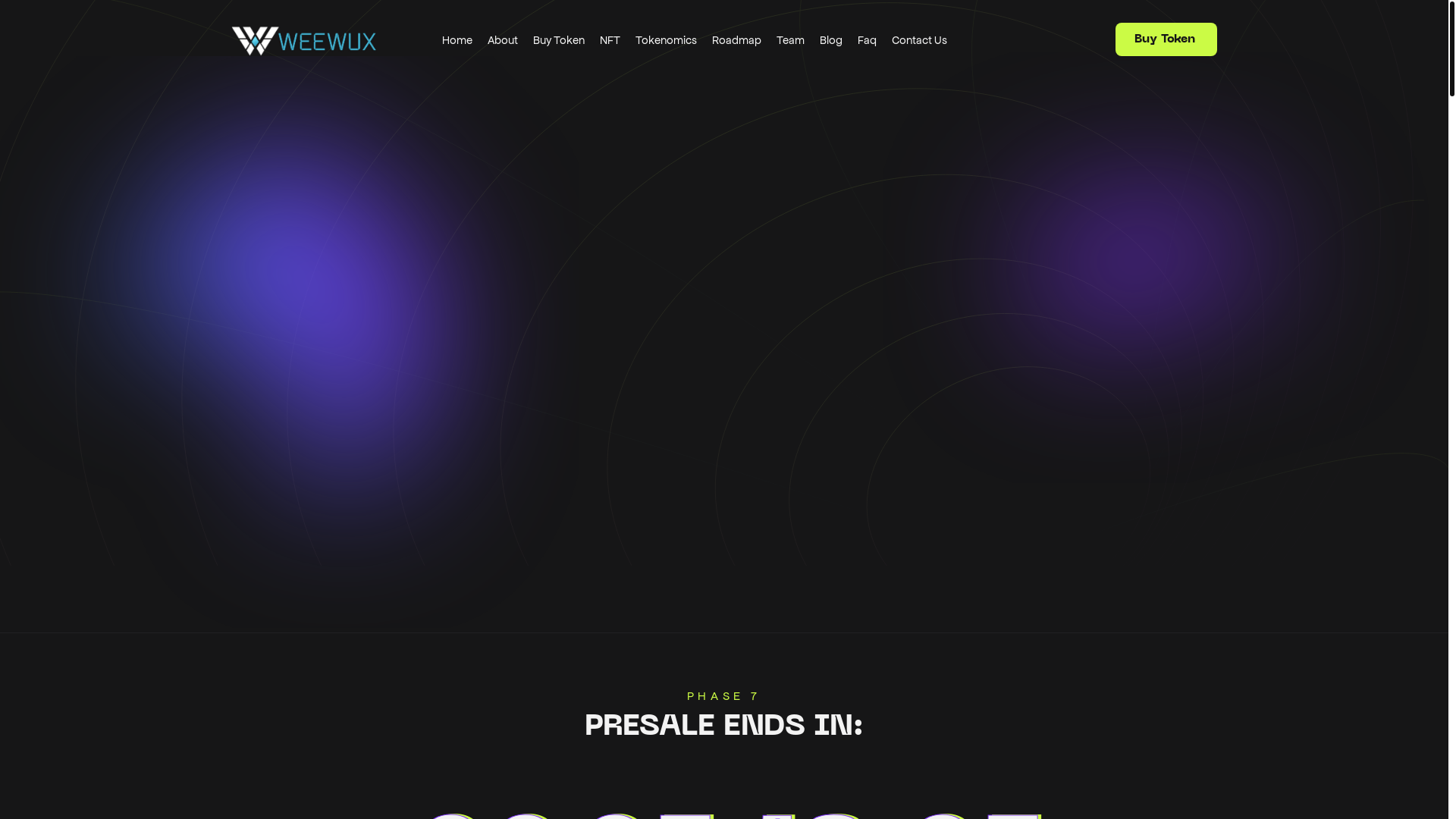website screenshot of https://weewux.sale/