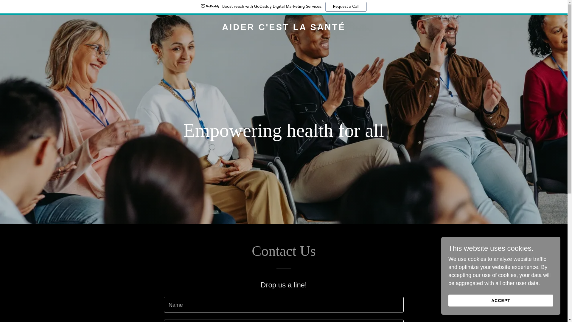 website screenshot of https://aidercestlasante.ca/