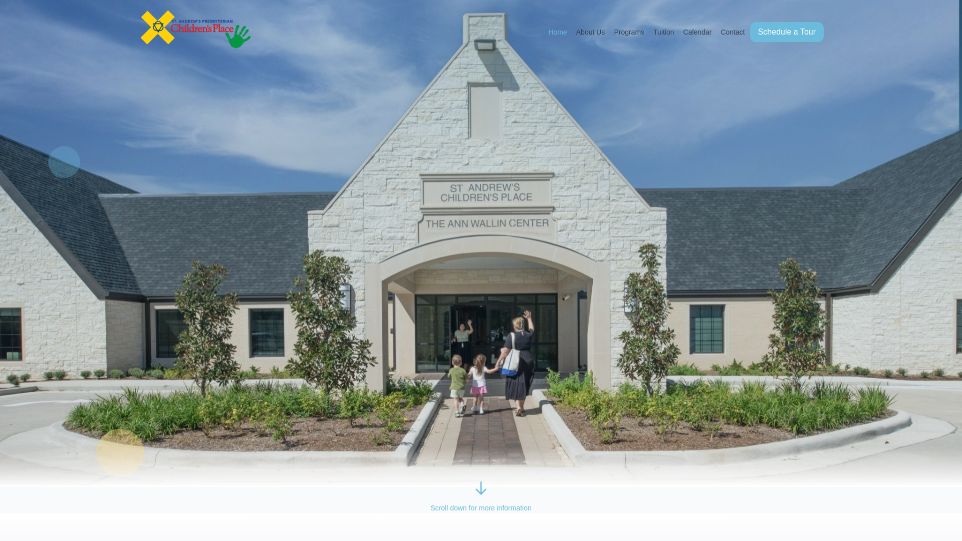 website screenshot of https://sachildrensplace.com/