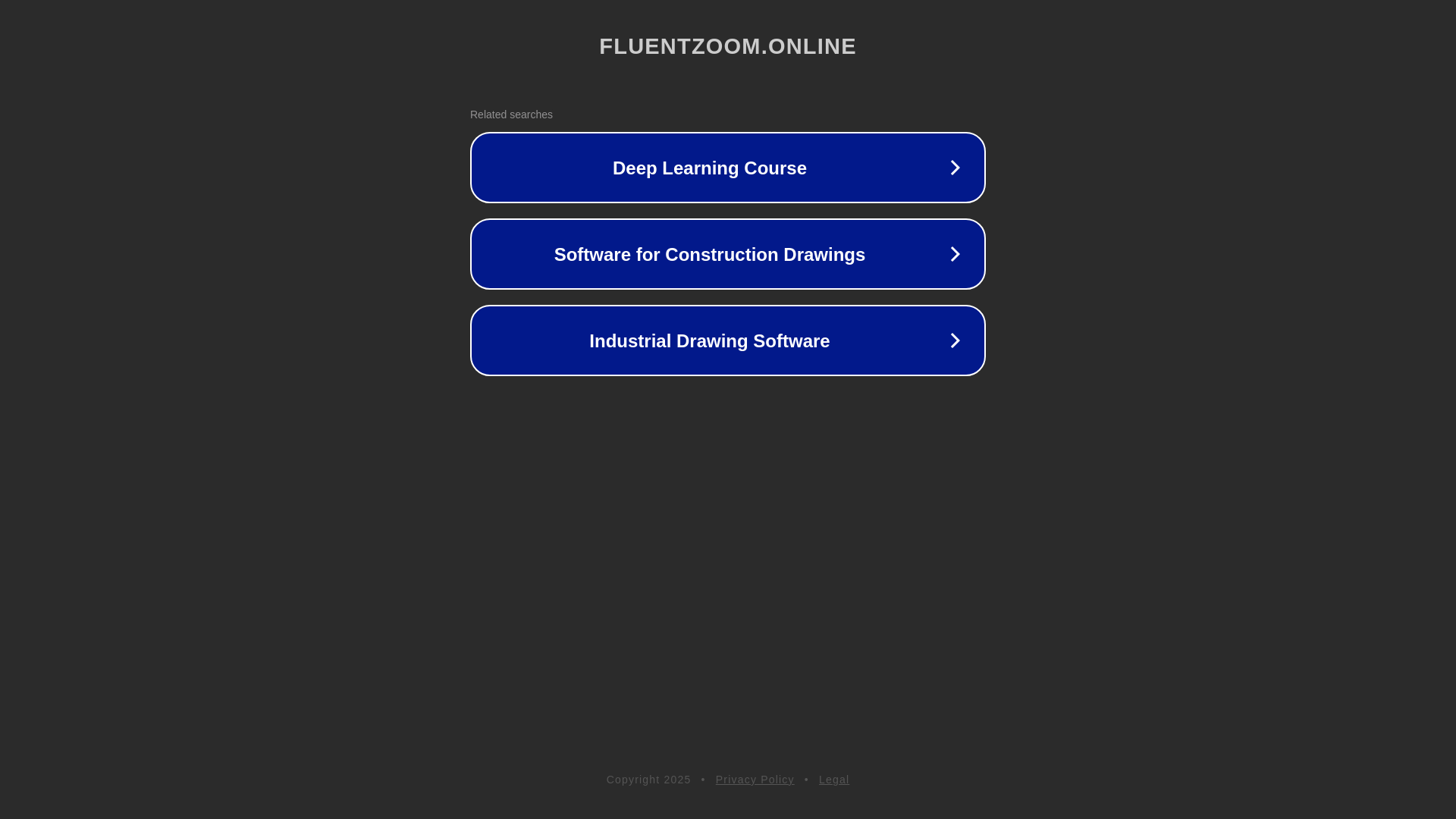 website screenshot of https://fluentzoom.online/
