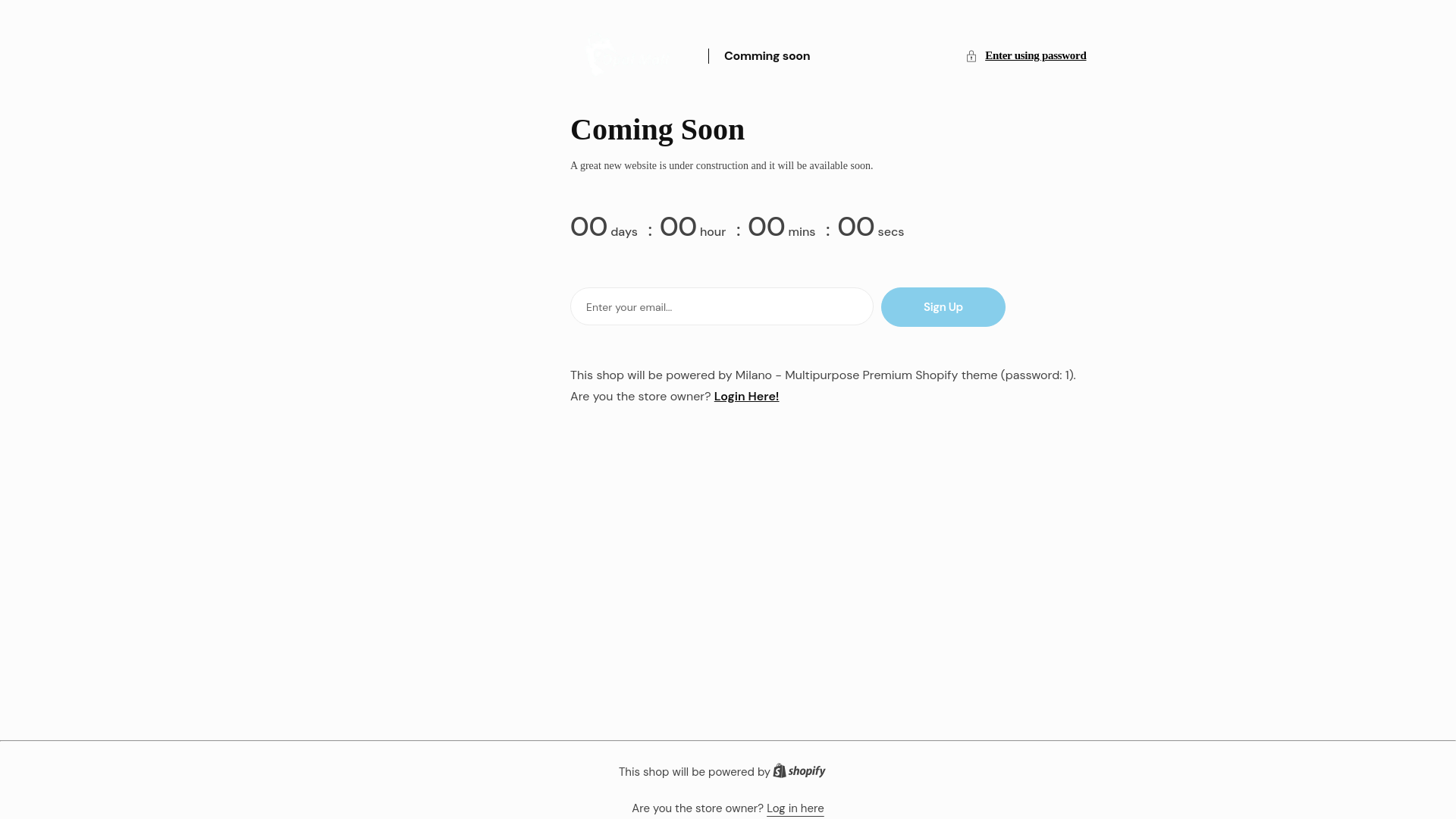 website screenshot of https://opalmallshop.com/
