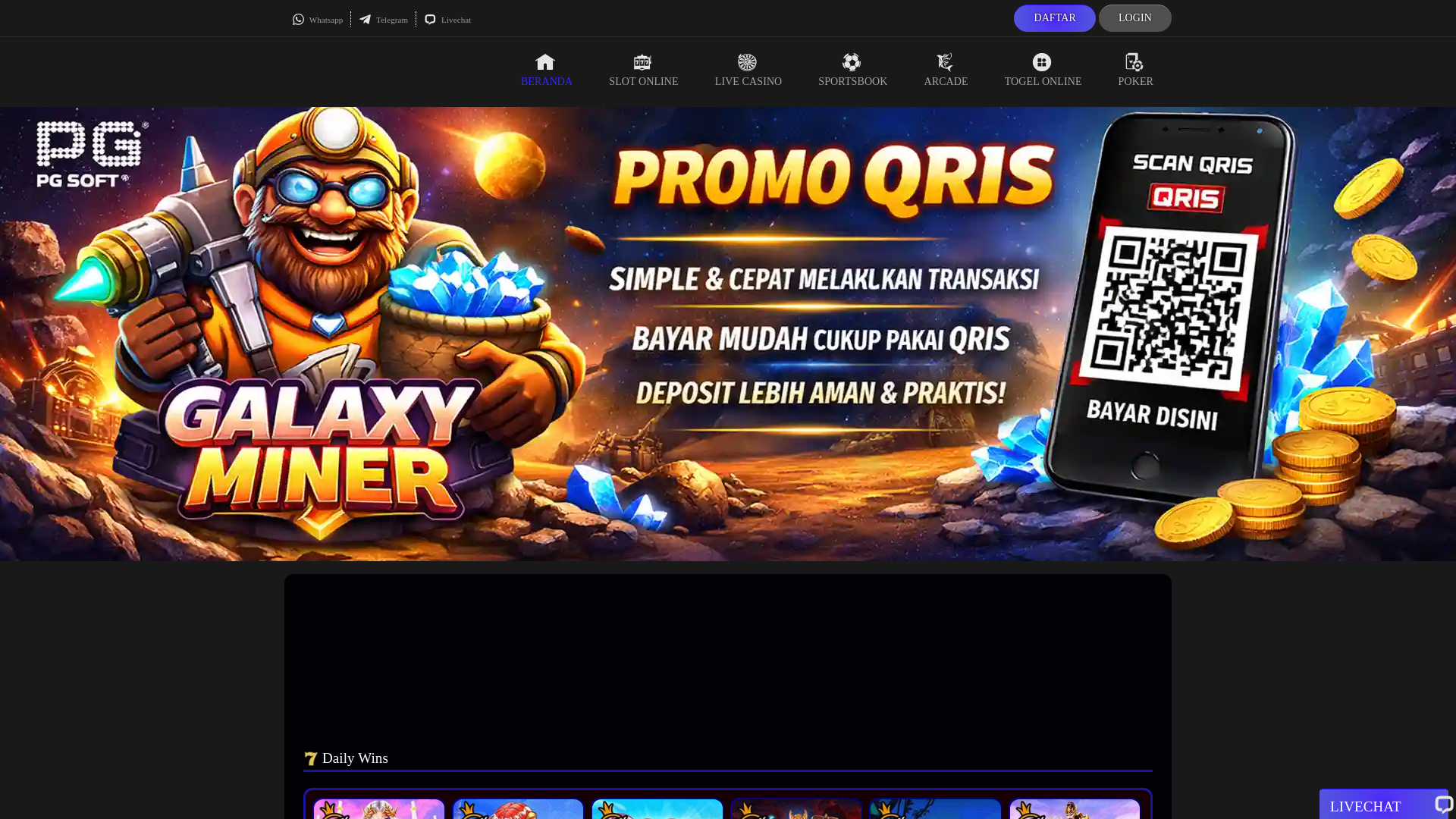 website screenshot of https://sensasi888daftar.com/