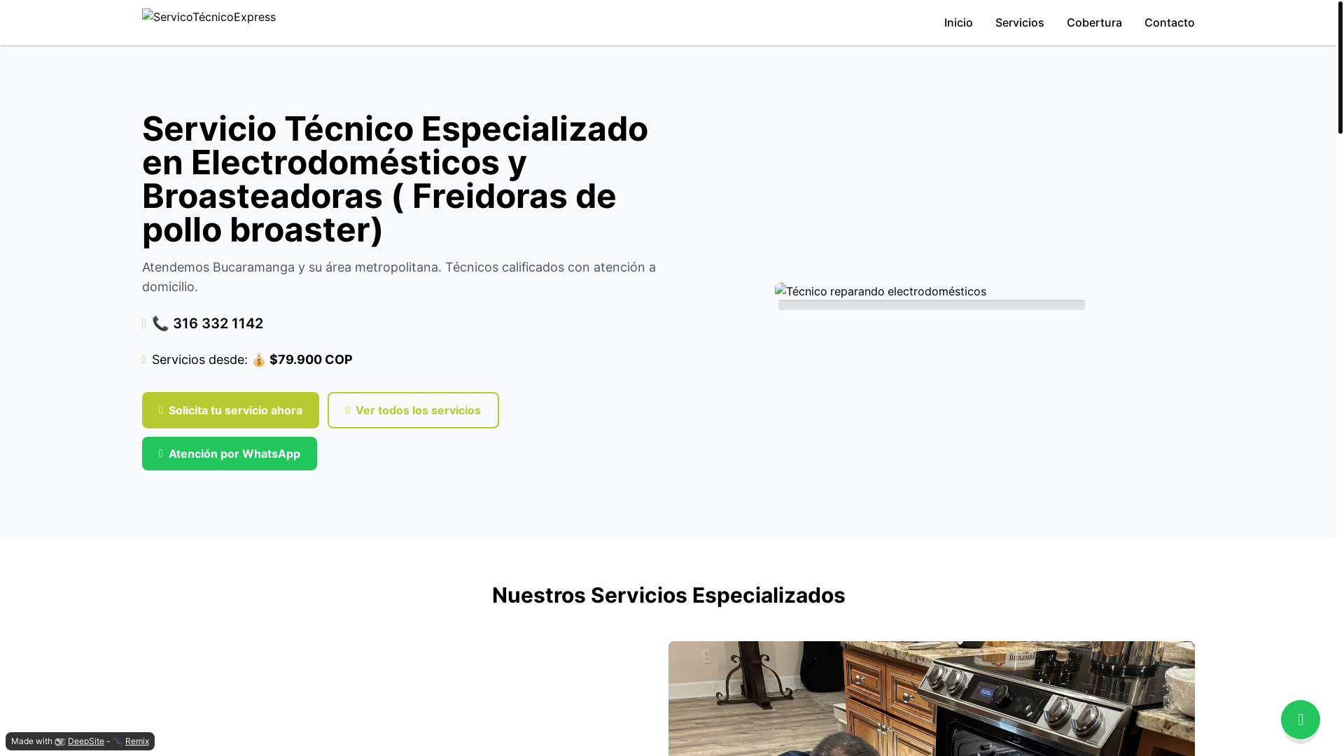 website screenshot of https://asistecnicabulldogs.com.co/