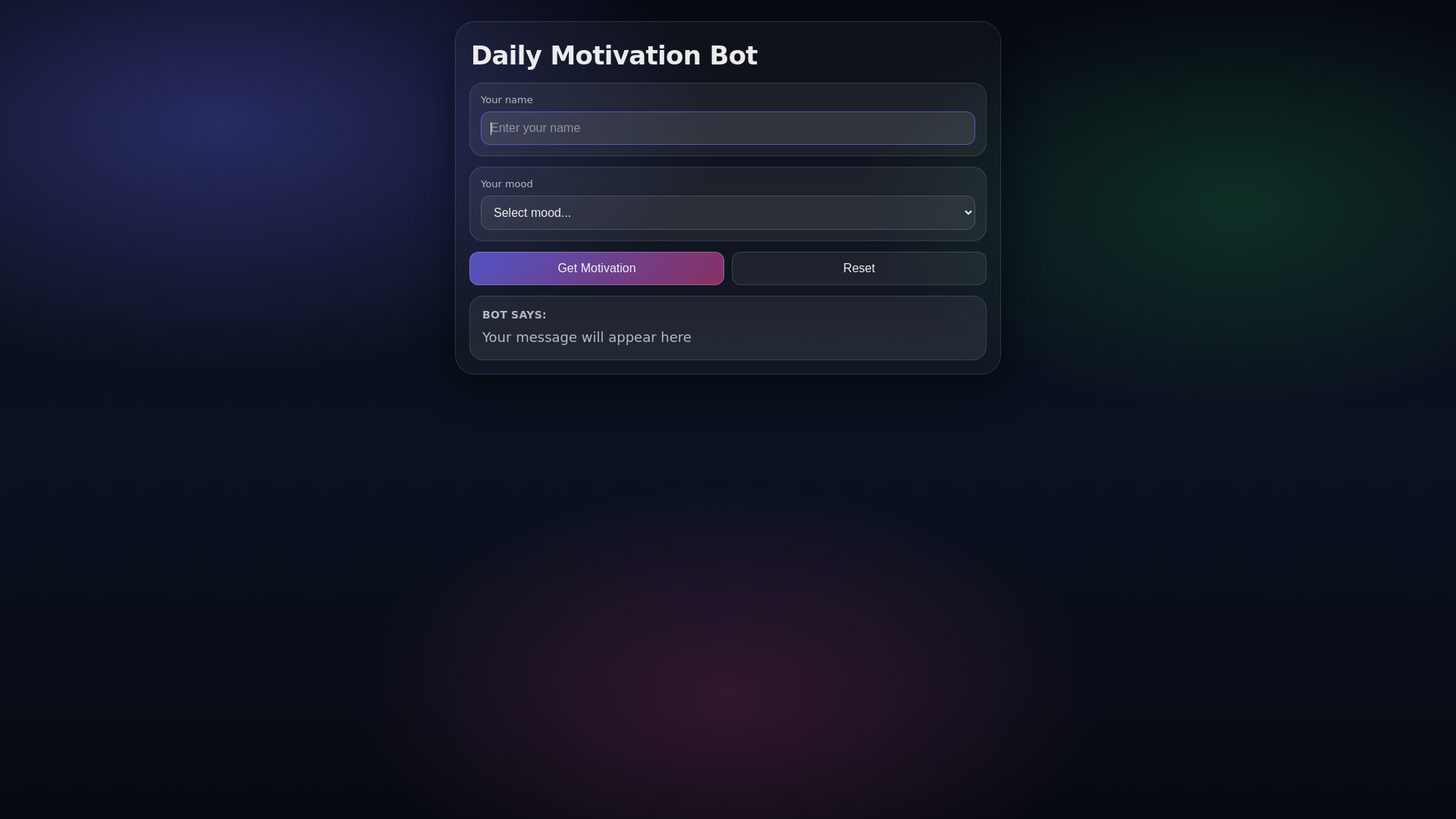 website screenshot of https://motivate-bot.pages.dev/