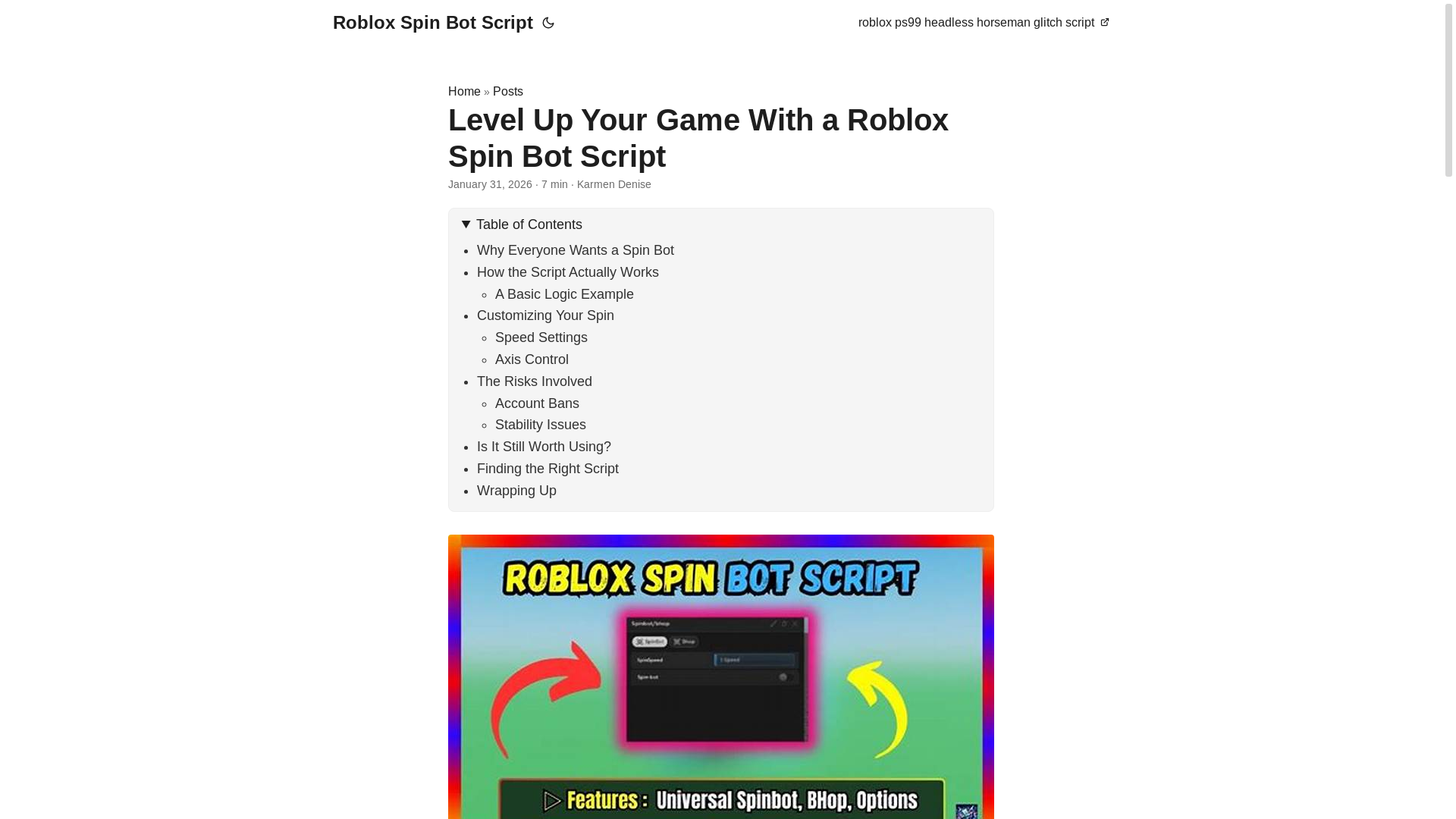 website screenshot of https://roblox-spin-bot-script.pages.dev/