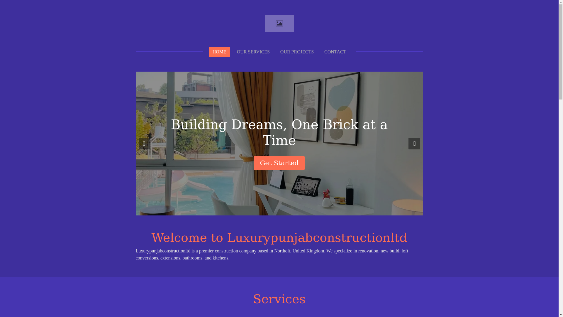 website screenshot of https://luxurypunjabconstructionltd.net/