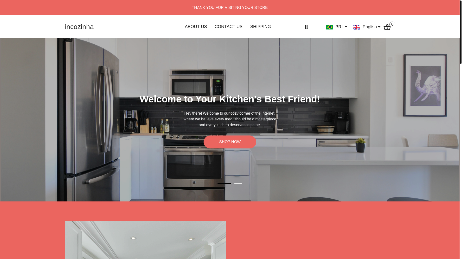 website screenshot of https://incozinha.store/