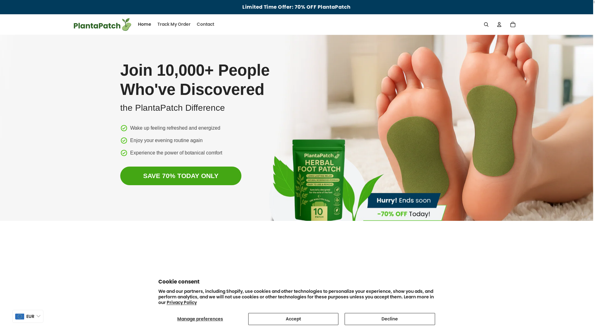 website screenshot of https://myplantapatch.com/