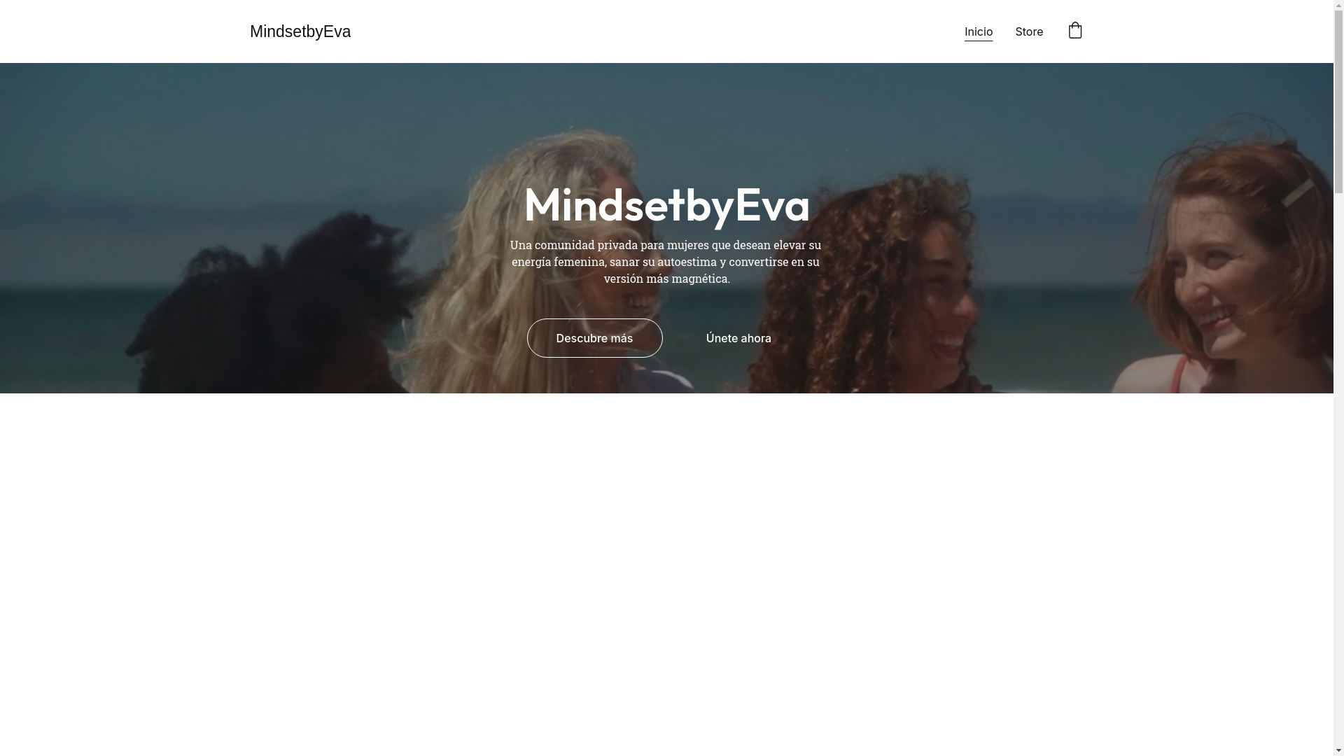 website screenshot of https://mindsetbyeva.com/