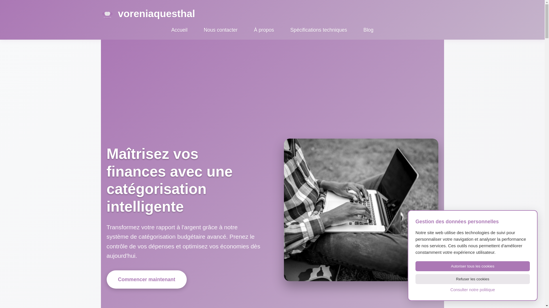 website screenshot of https://voreniaquesthal.com/