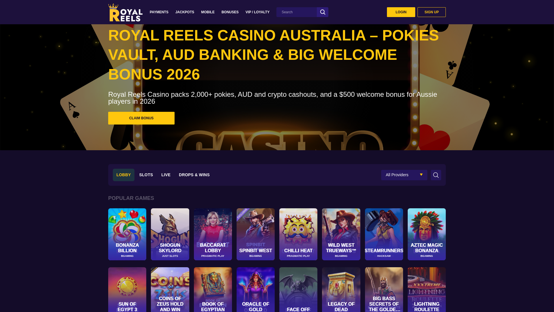 website screenshot of https://royalreelsaustraliaslots-com.pages.dev/