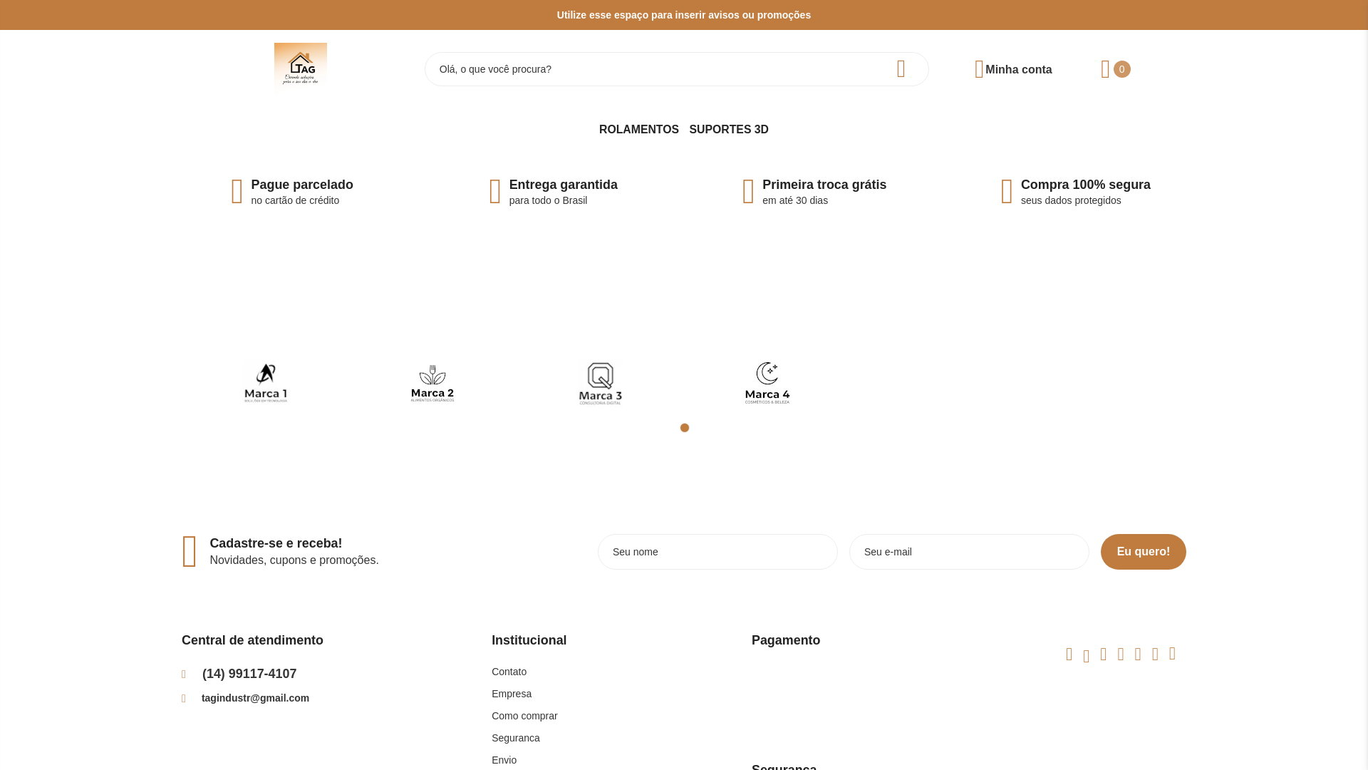 website screenshot of https://tagindustria.com.br/