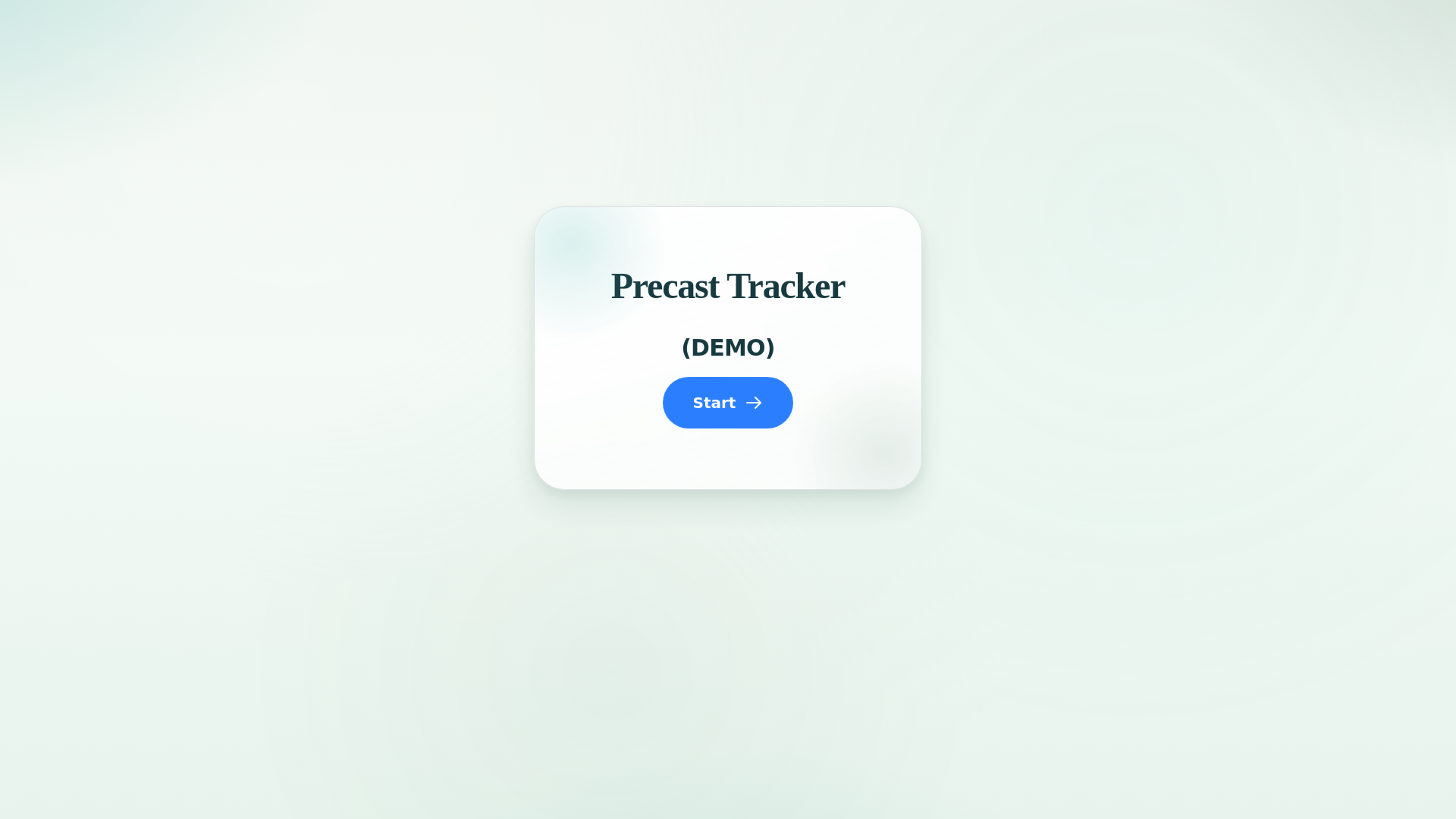website screenshot of https://precast-status.pages.dev/