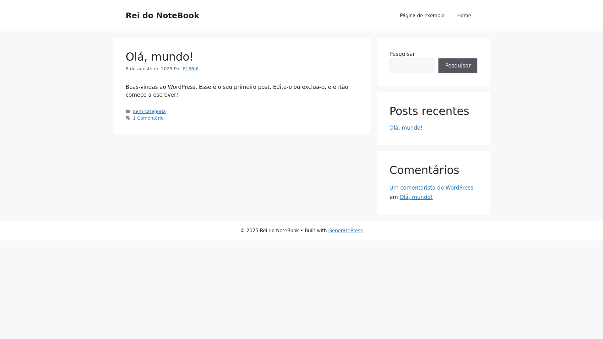 website screenshot of https://reidonotebook.com.br/
