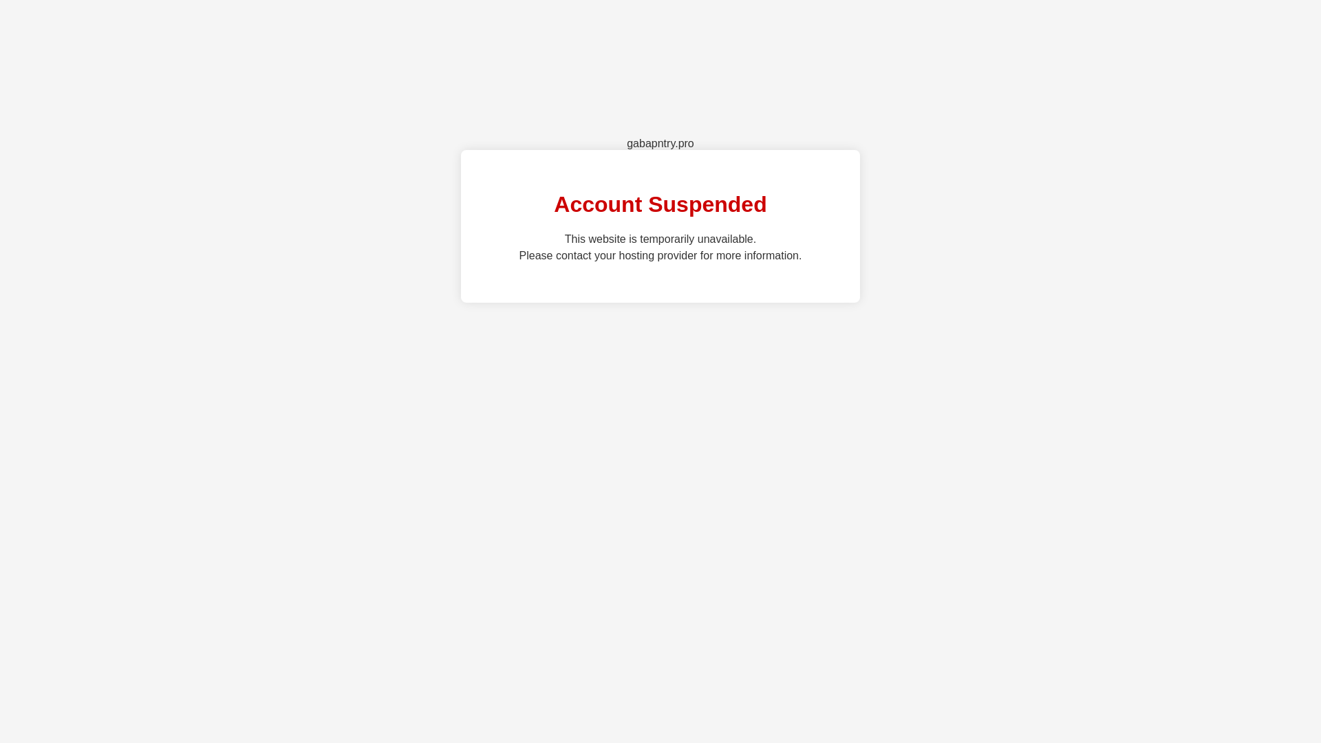 website screenshot of https://gabapntry.pro/