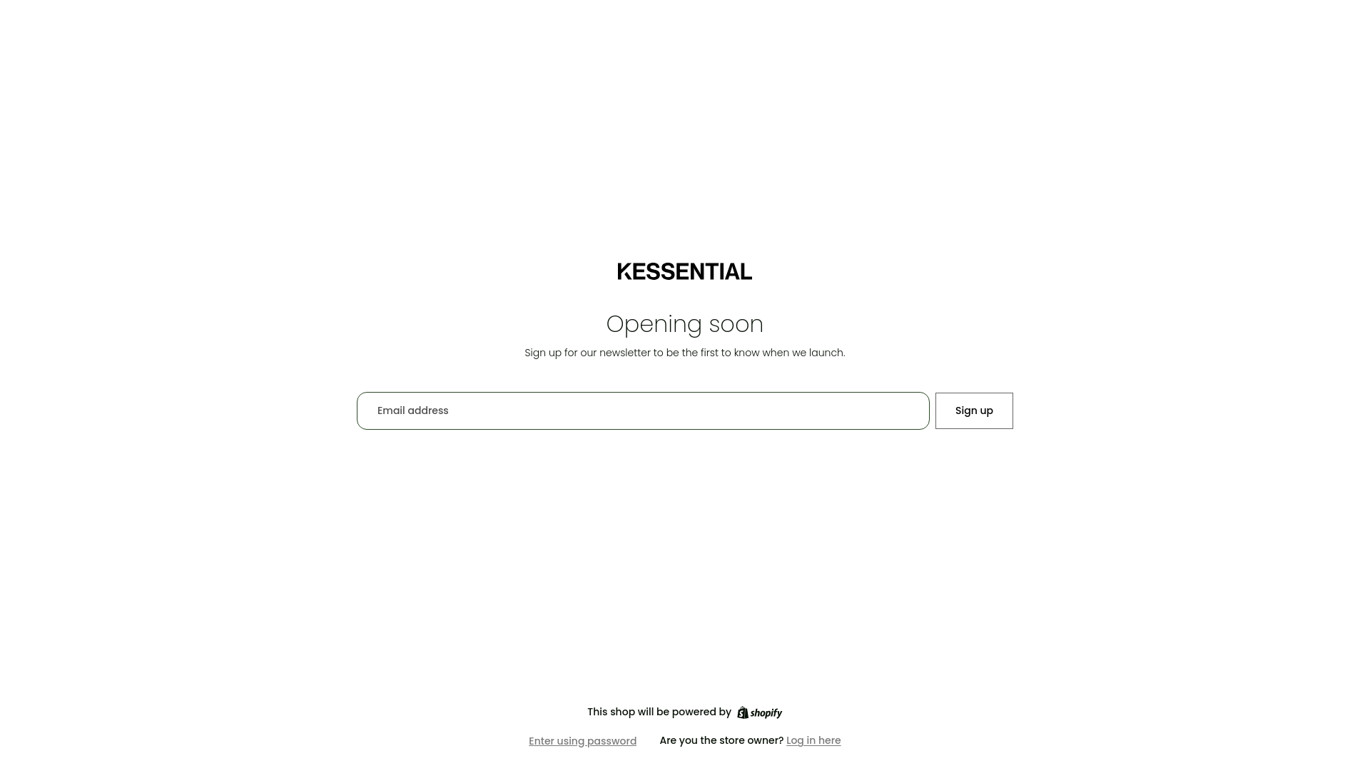 website screenshot of https://kessential.ch/