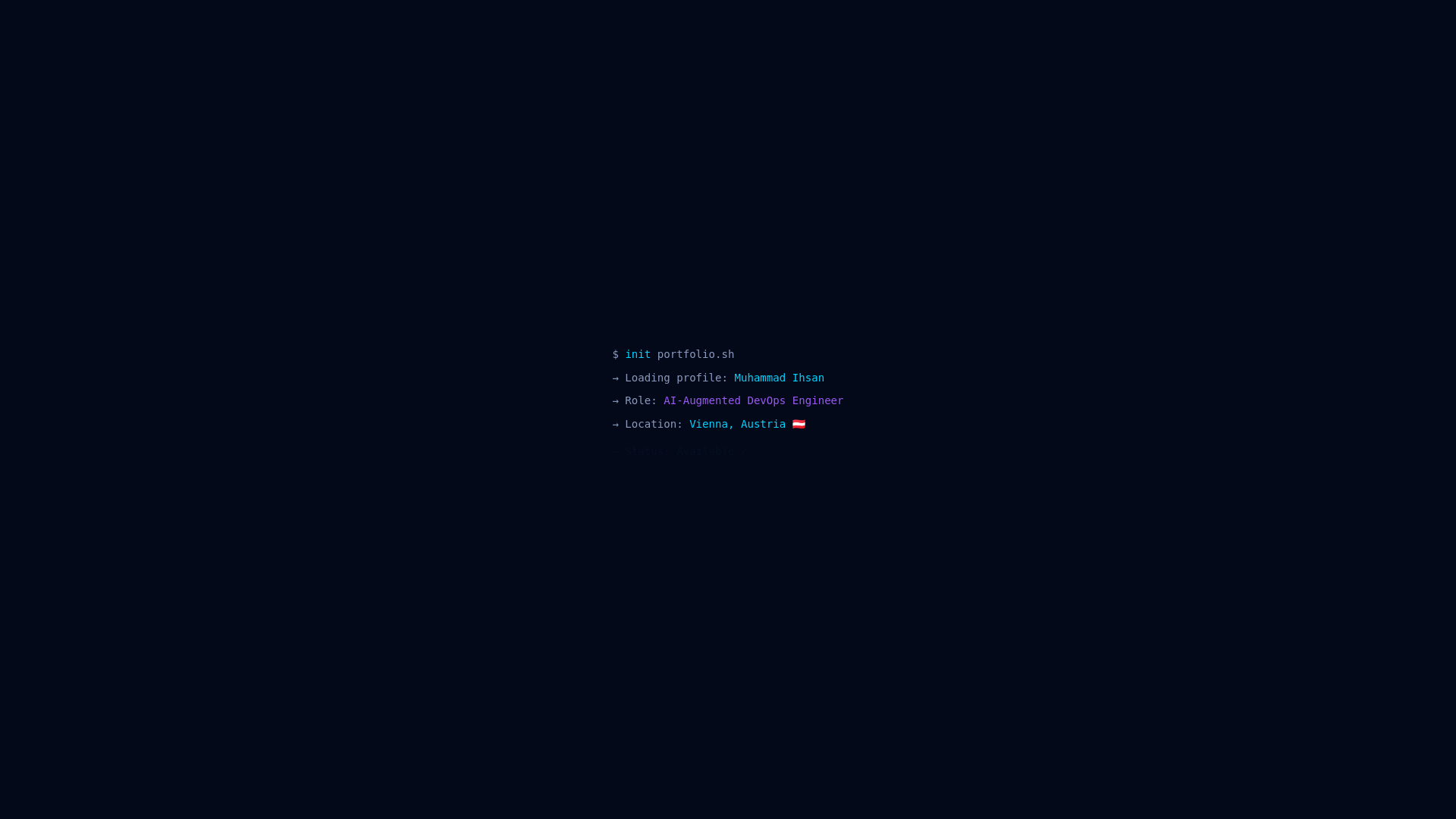 website screenshot of https://iihsan.me/