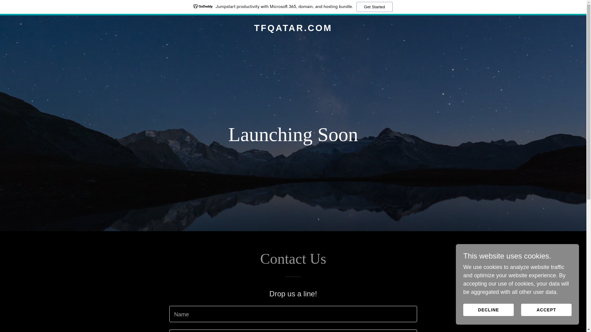 website screenshot of https://tfqatar.com/