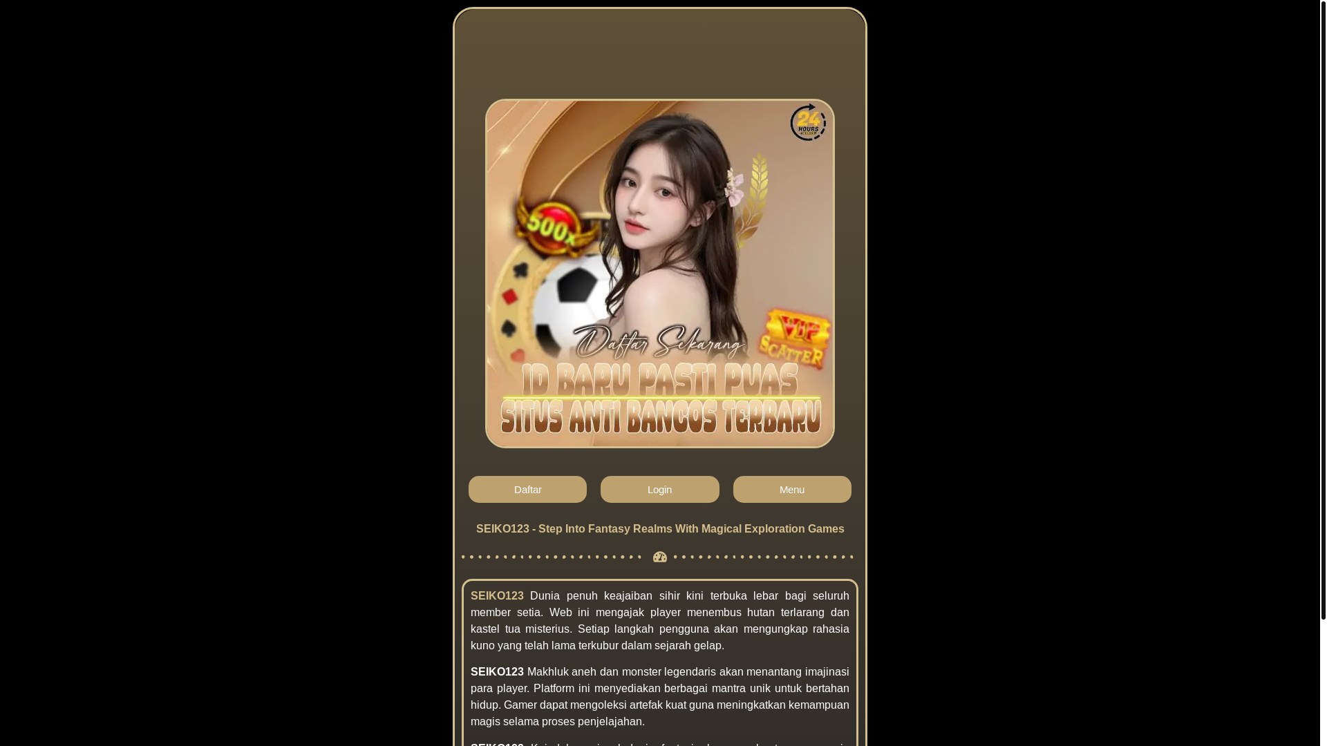 website screenshot of https://seiko123.org/