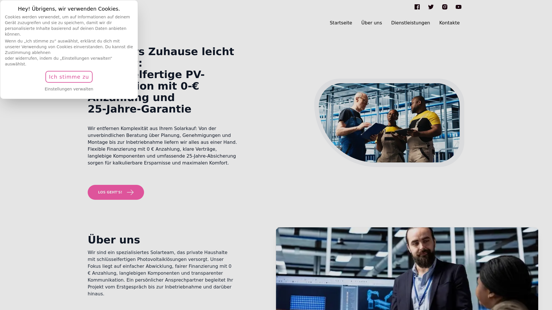 website screenshot of https://farilivolento.digital/