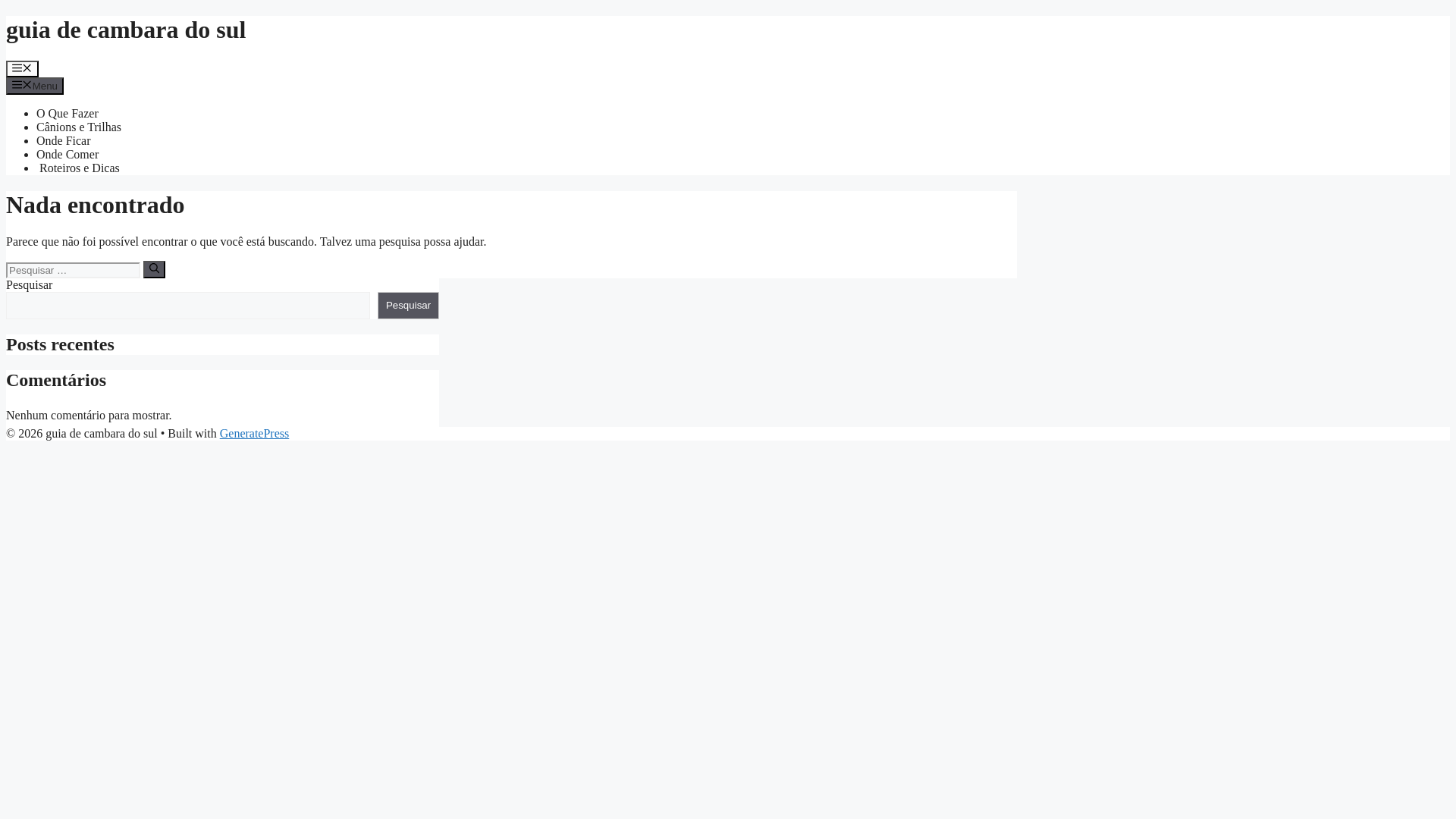 website screenshot of https://blog-cambara-sul.pages.dev/