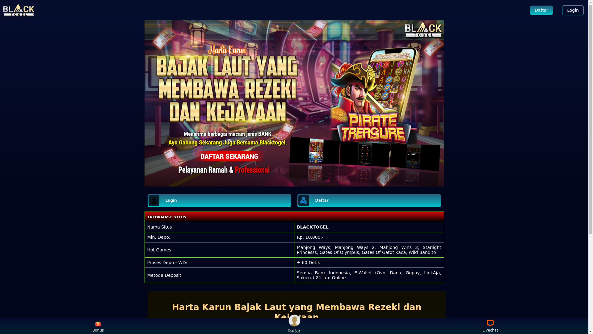 website screenshot of https://harta-karun-bajak-laut-yang-membawa-rezeki-dan-kejayaan.pages.dev/