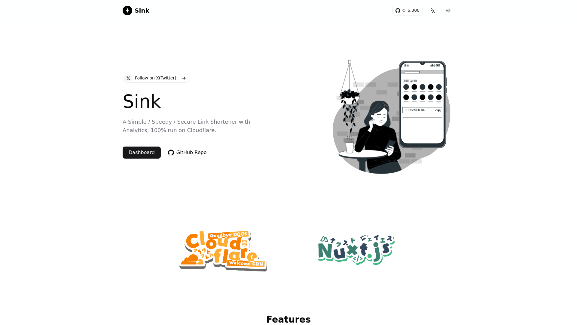 website screenshot of https://sink-bt2.pages.dev/