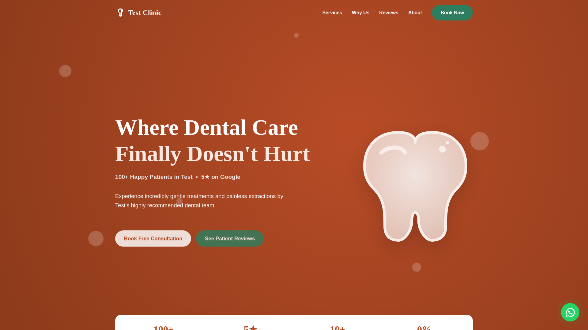 website screenshot of https://clinic-test-clinic-mm0fvgjg.pages.dev/