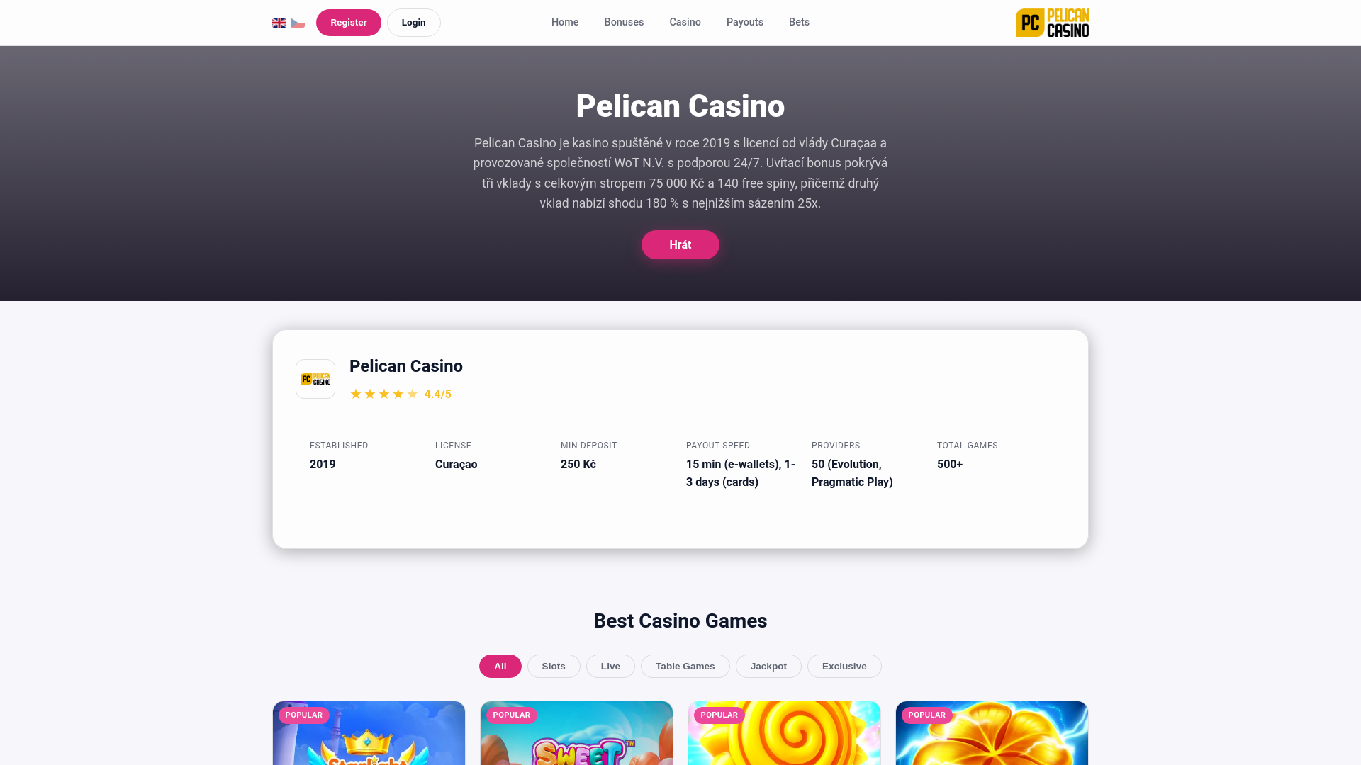 website screenshot of https://pelican-cz-8.pages.dev/
