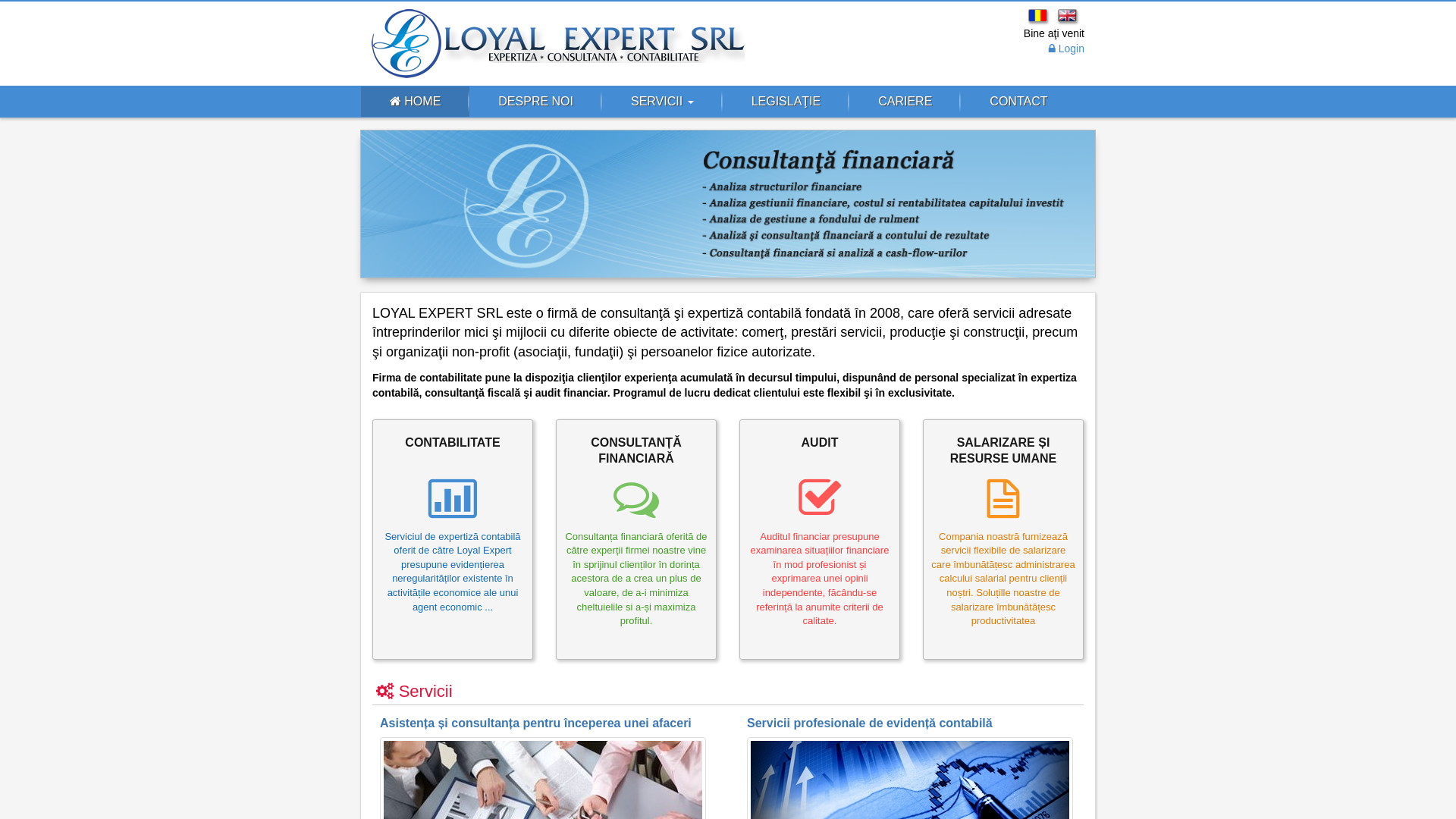 website screenshot of http://loyalexpert.ro/