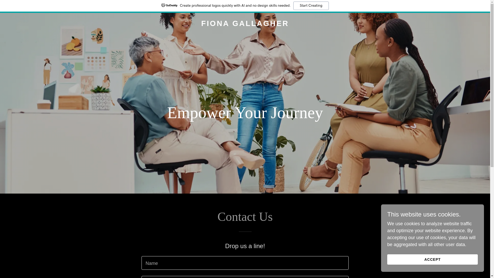 website screenshot of https://fionagallagher.me/
