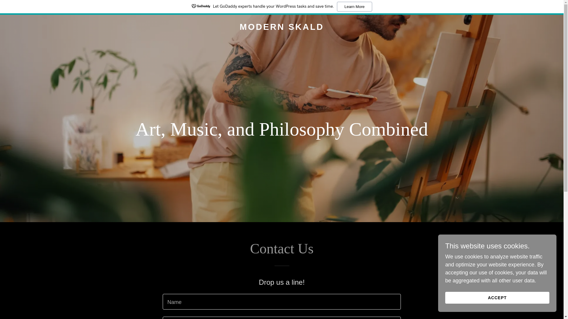 website screenshot of https://modernskald.com/