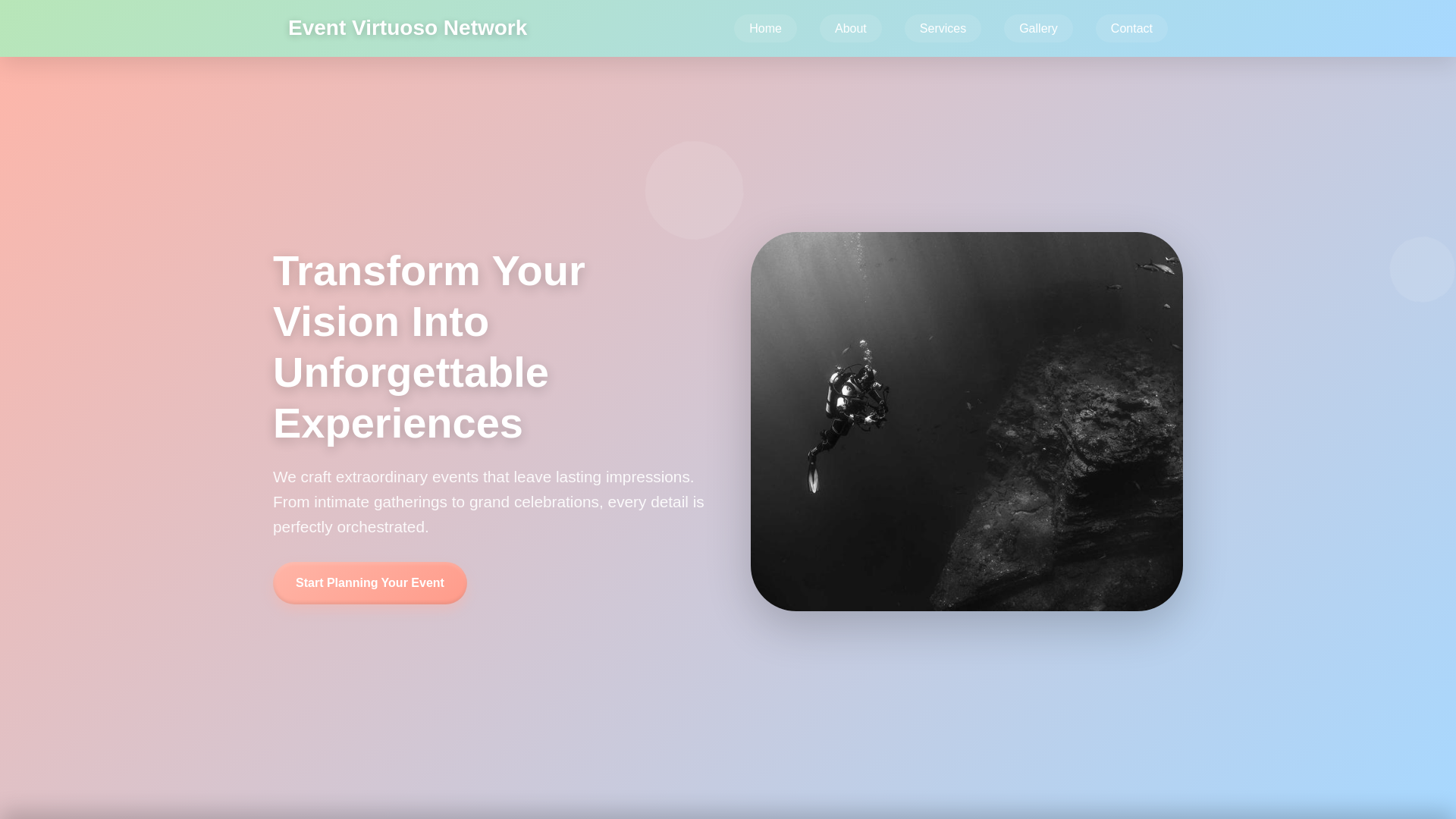 website screenshot of https://eventvirtuosonetwork.digital