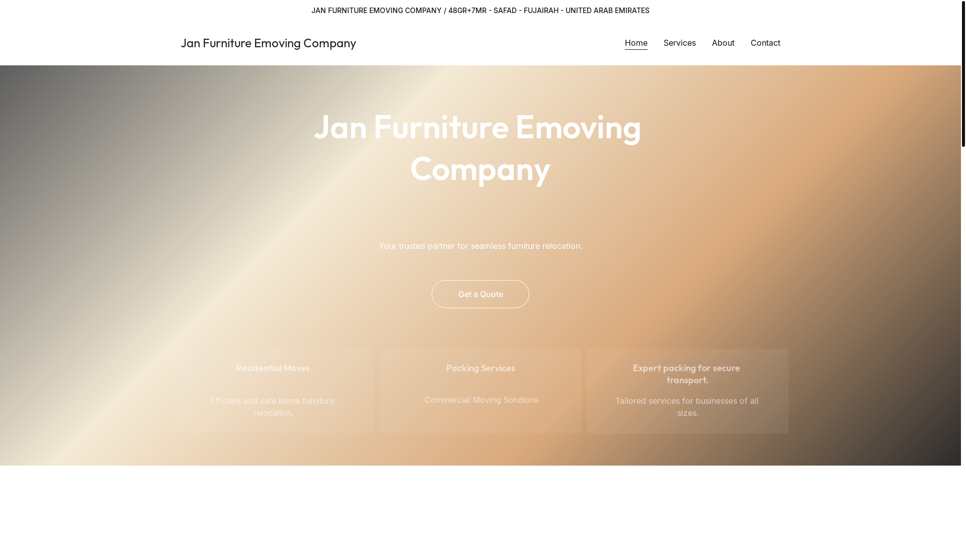 website screenshot of https://janfurnituremovingcompany.site/