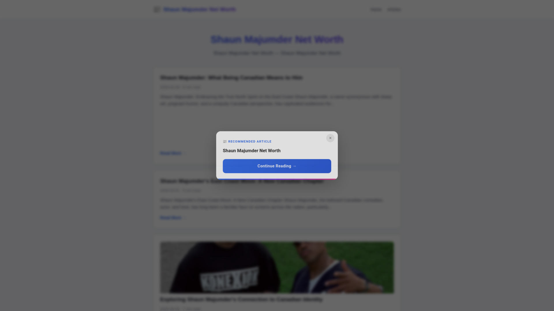 website screenshot of https://shaun-majumder-net-worth.pages.dev/