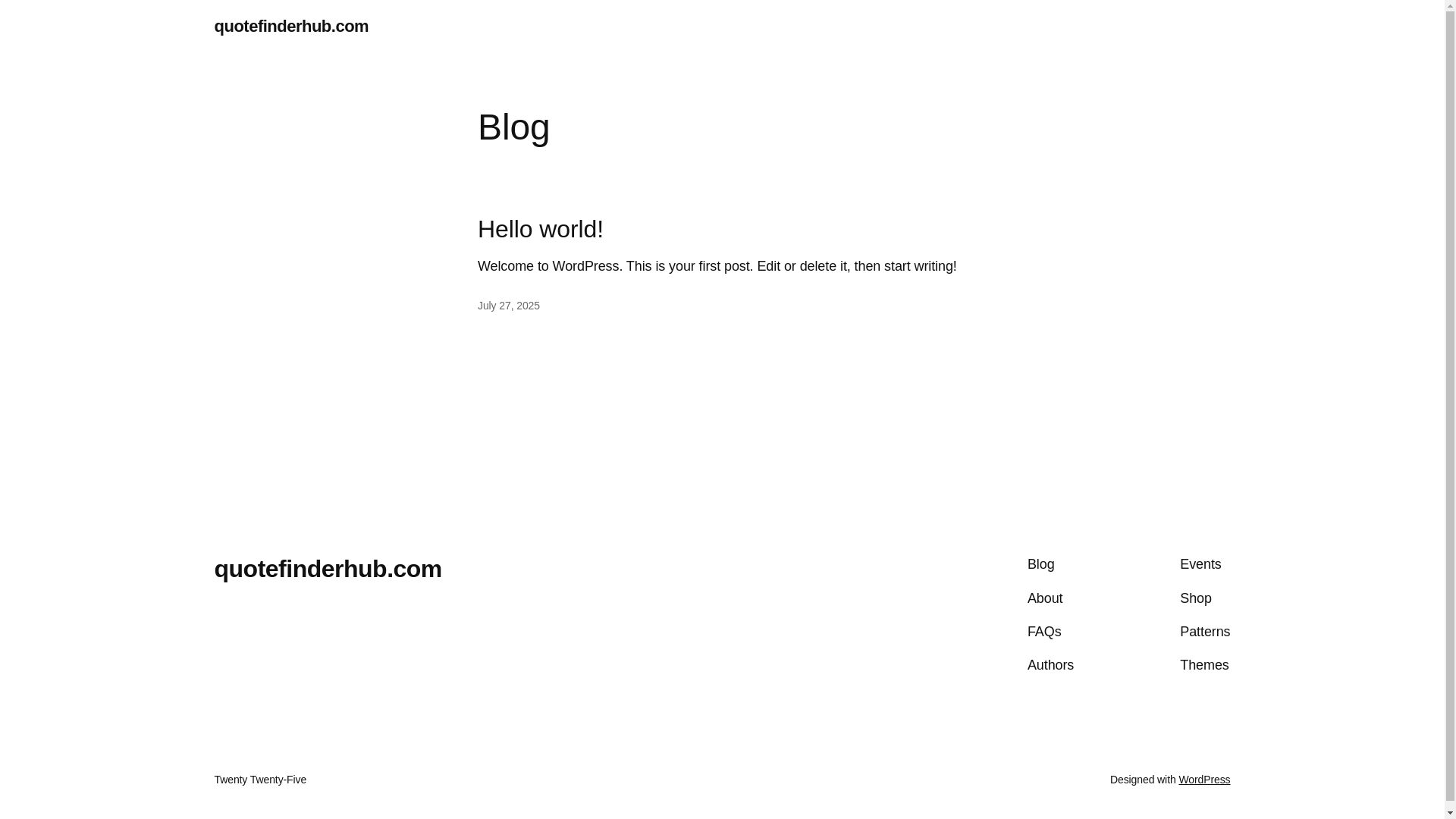 website screenshot of https://quotefinderhub.com/