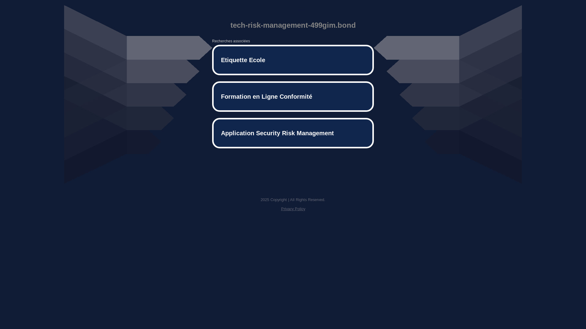 website screenshot of https://tech-risk-management-499gim.bond/