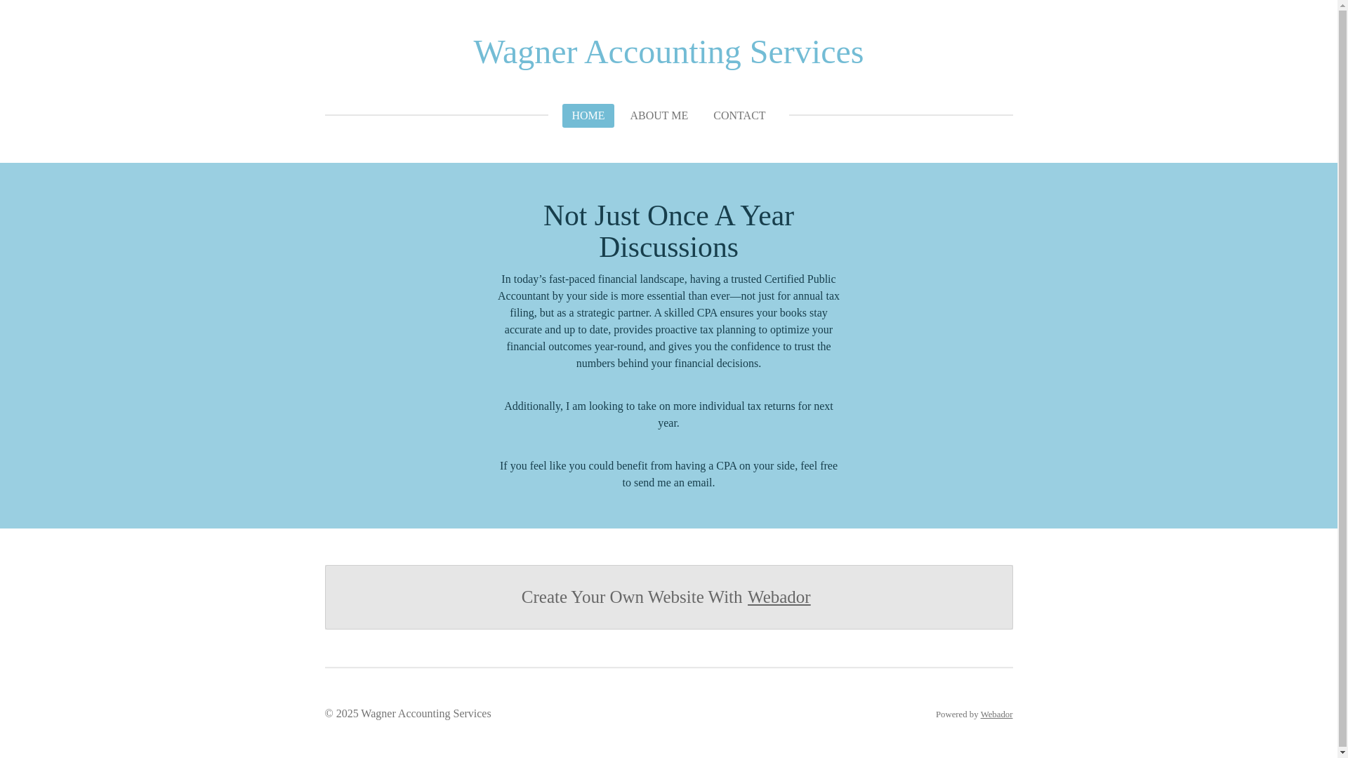 website screenshot of https://wagneraccountingservices.com/