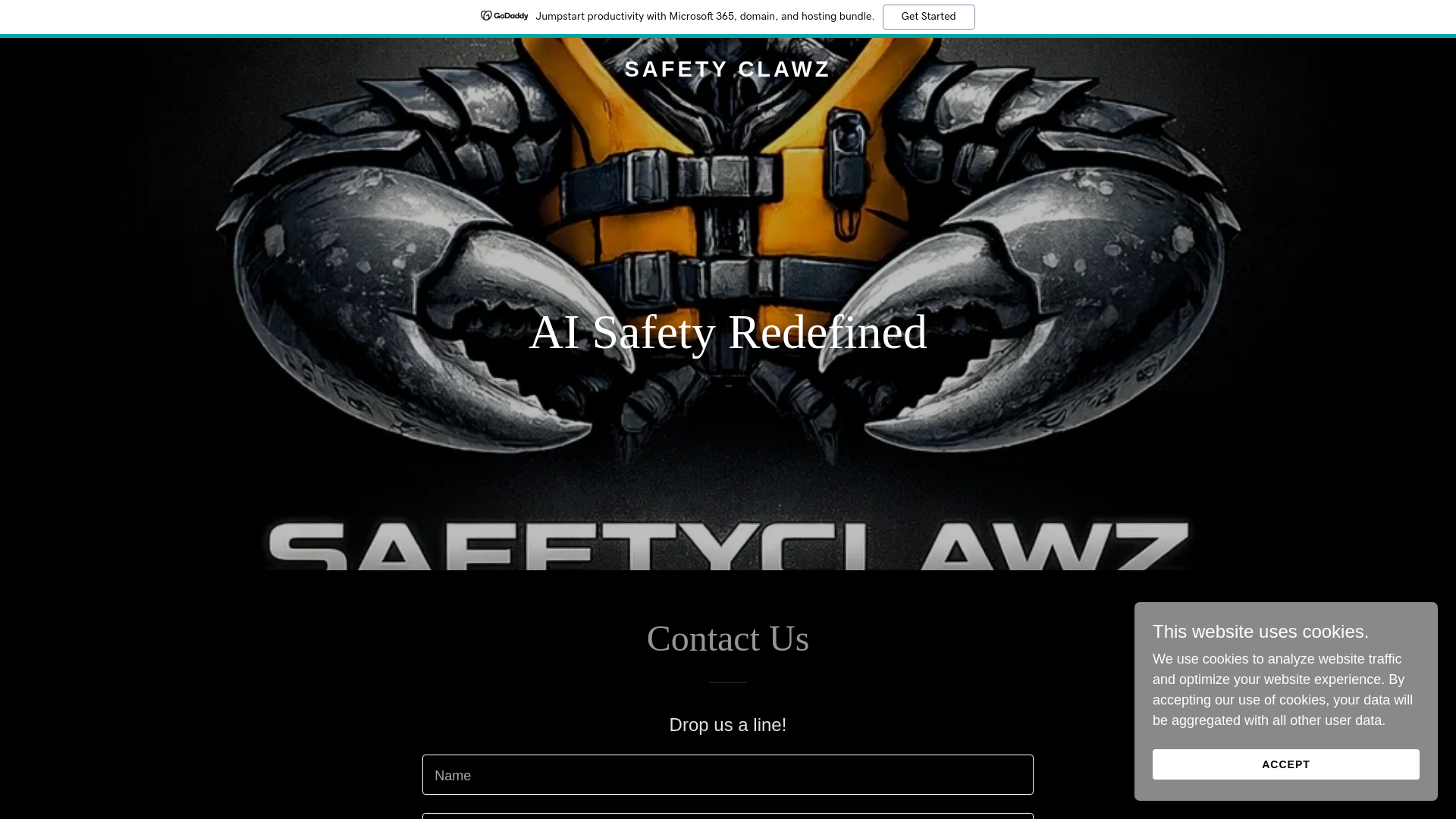 website screenshot of https://safetyclaws.net/