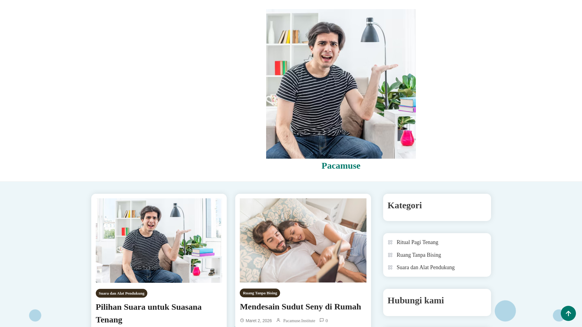 website screenshot of https://pacamuse.institute/