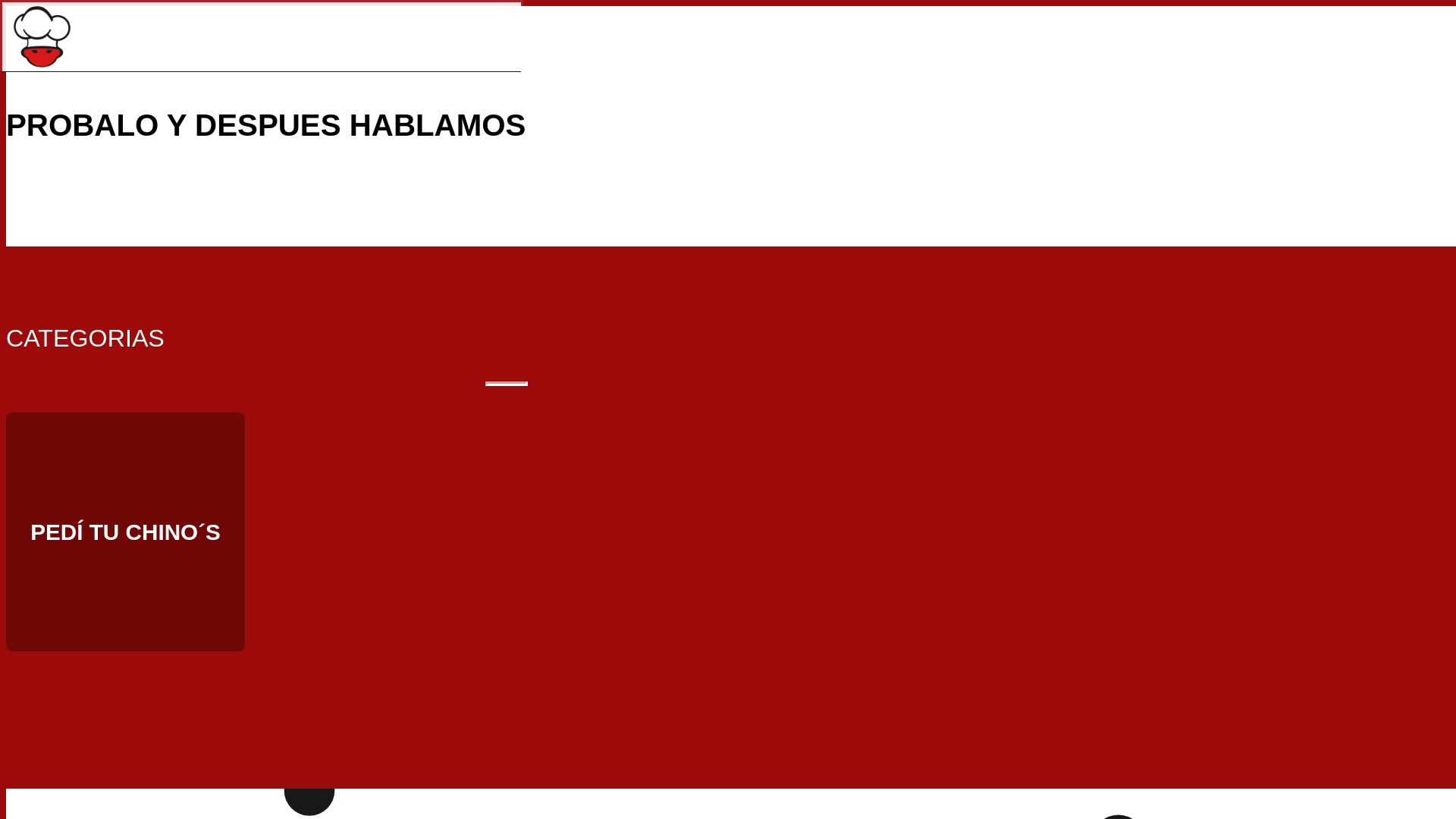 website screenshot of https://chinospostres.com