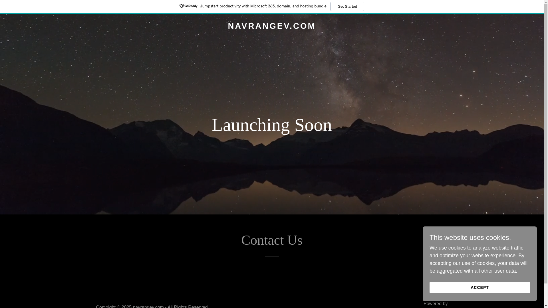 website screenshot of https://navrangev.com/