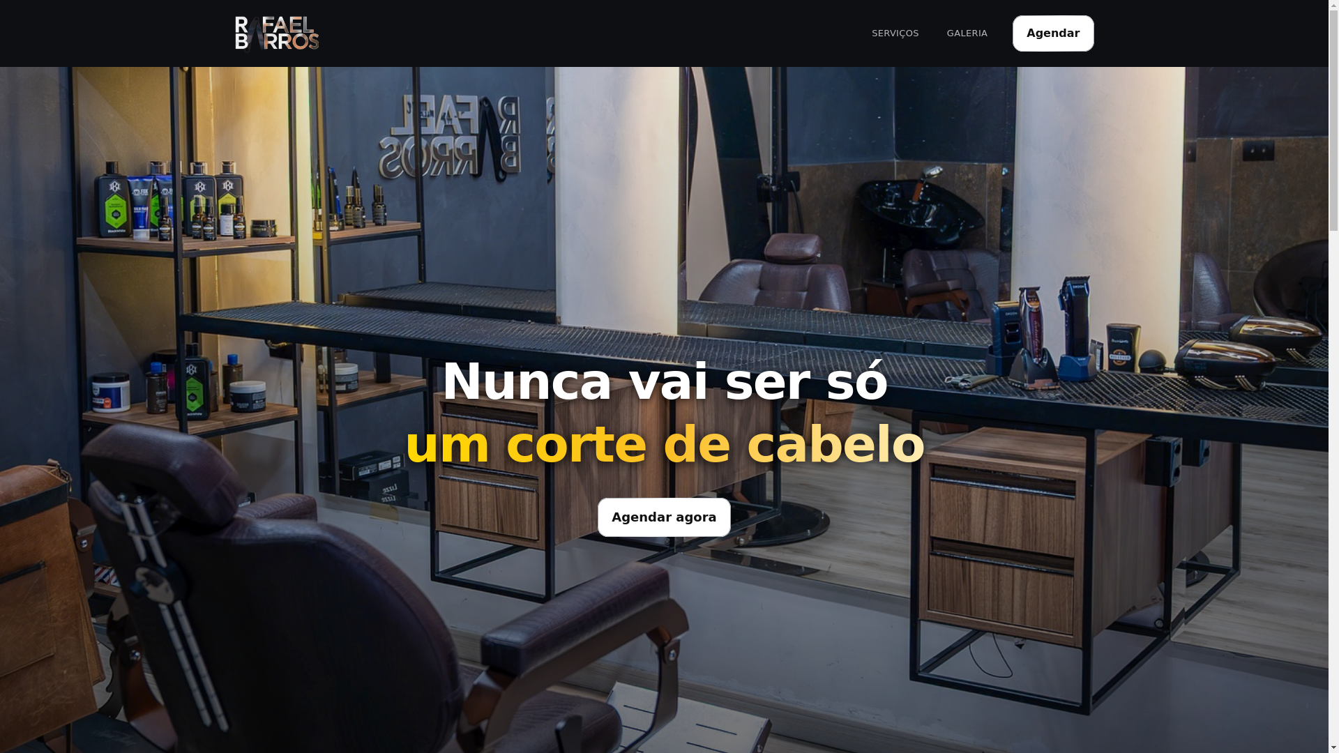 website screenshot of https://rafaelbarrosbarbearia.pages.dev/