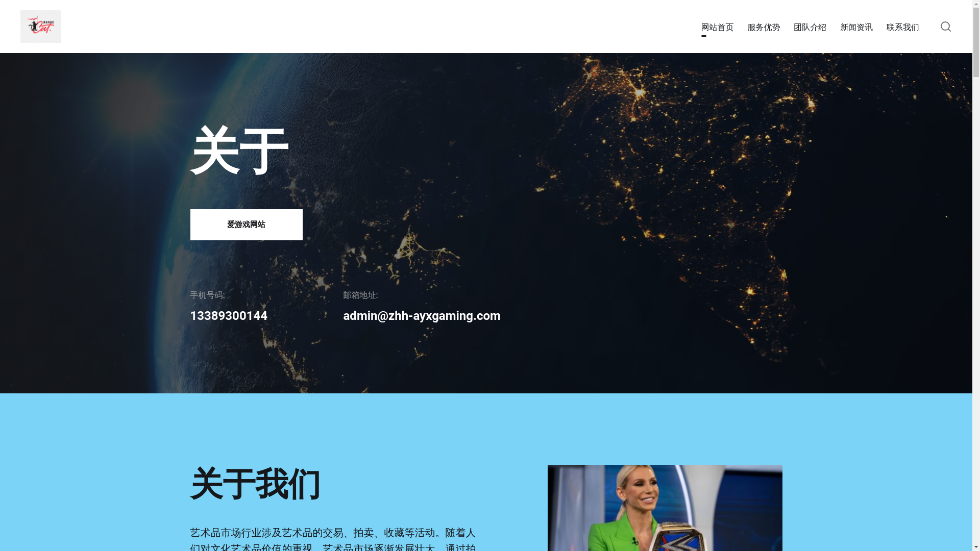 website screenshot of https://zhh-ayxgaming.com/
