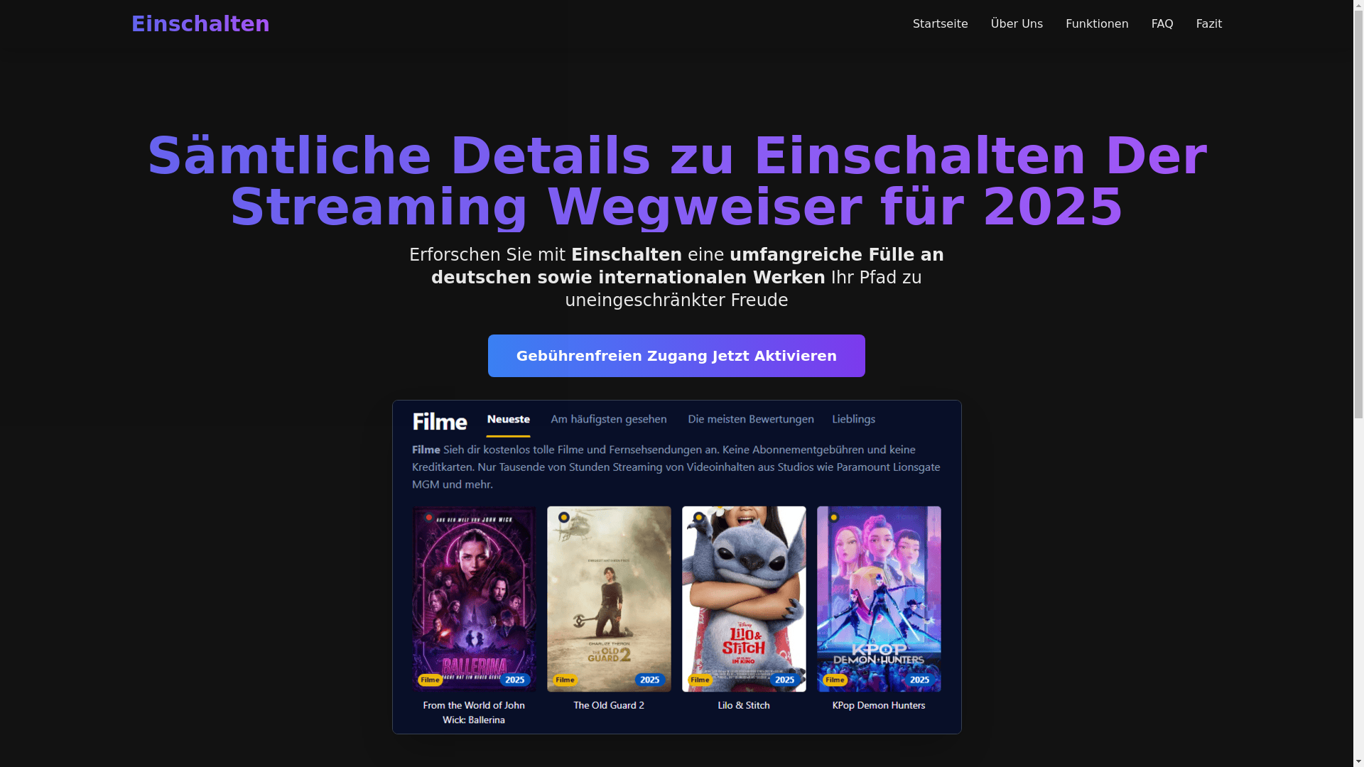 website screenshot of https://einschalten-2v4c.pages.dev/